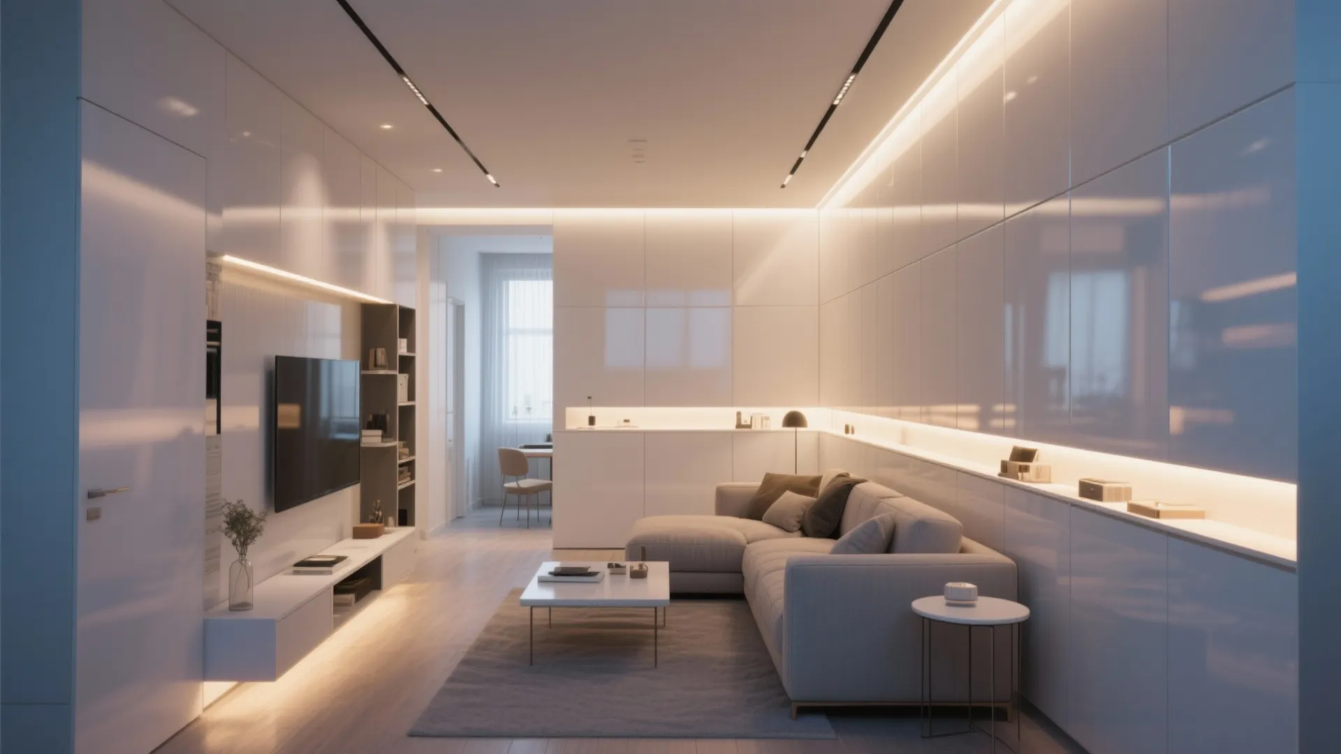 8. Backlit Gloss Panels