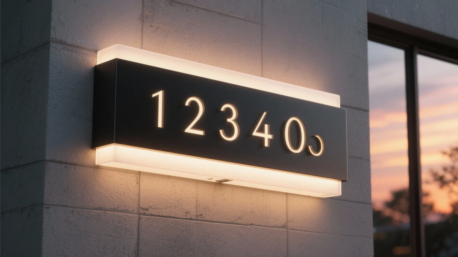 Backlit Acrylic or Metal with LED Halo