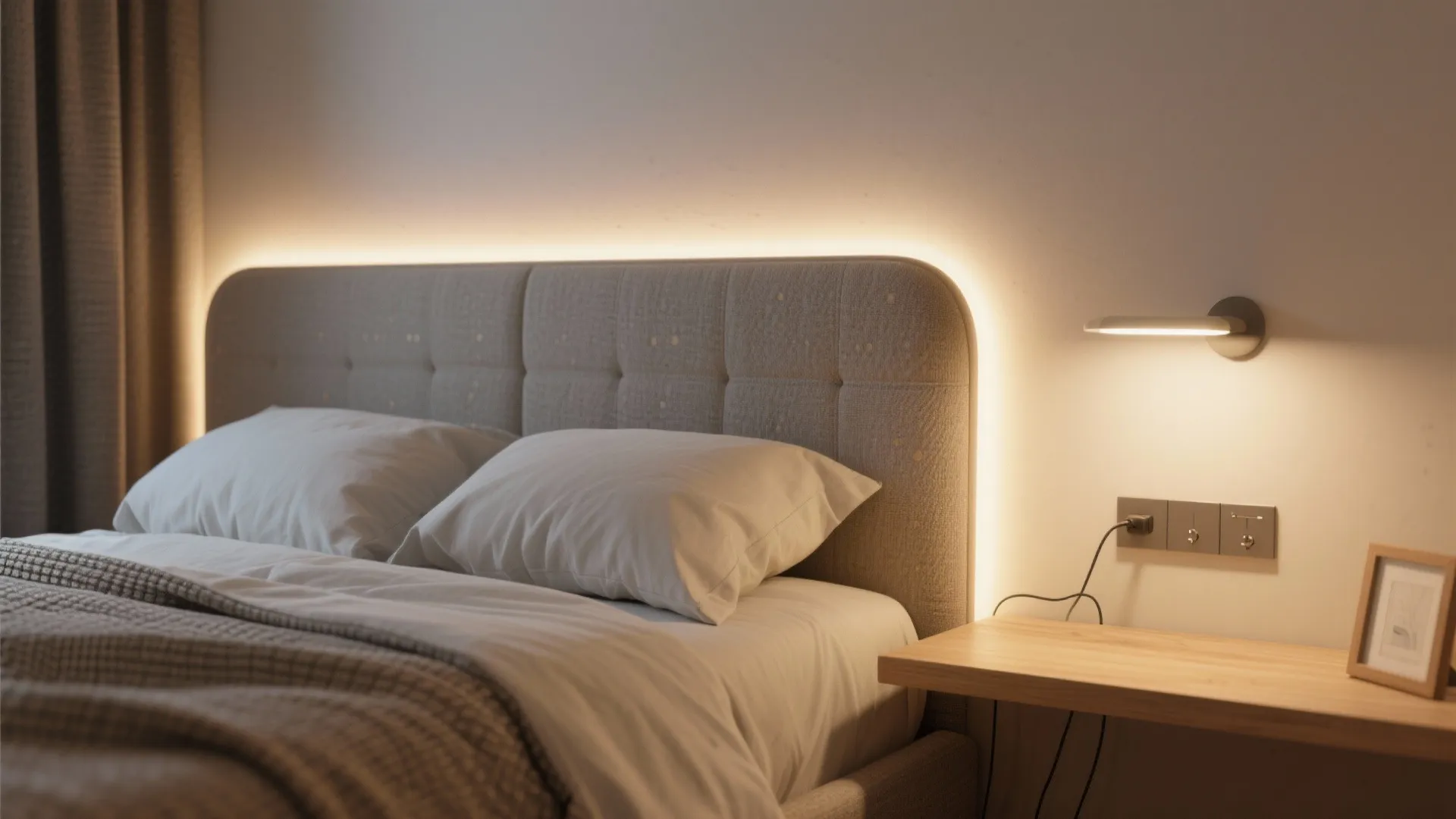 4) Backlit panels and headboards for bedrooms