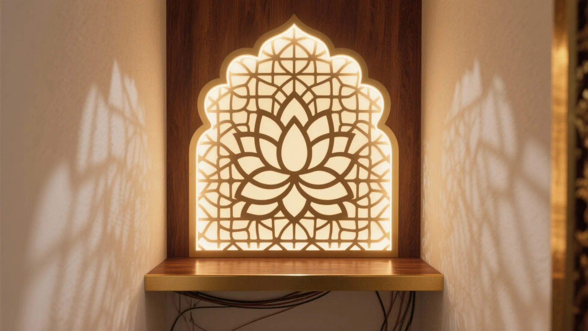 Backlit Jaali for a Sacred Glow