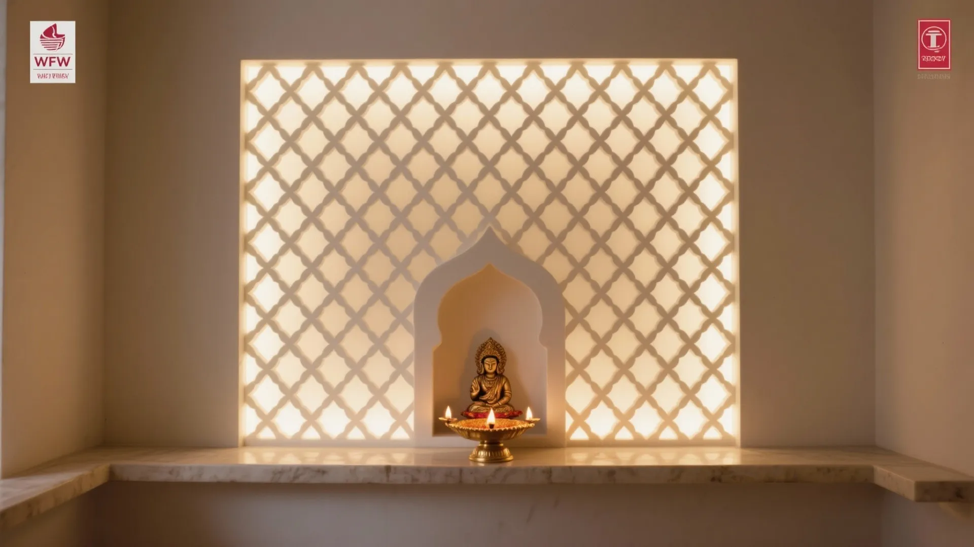 Backlit Jaali for Gentle Luminosity