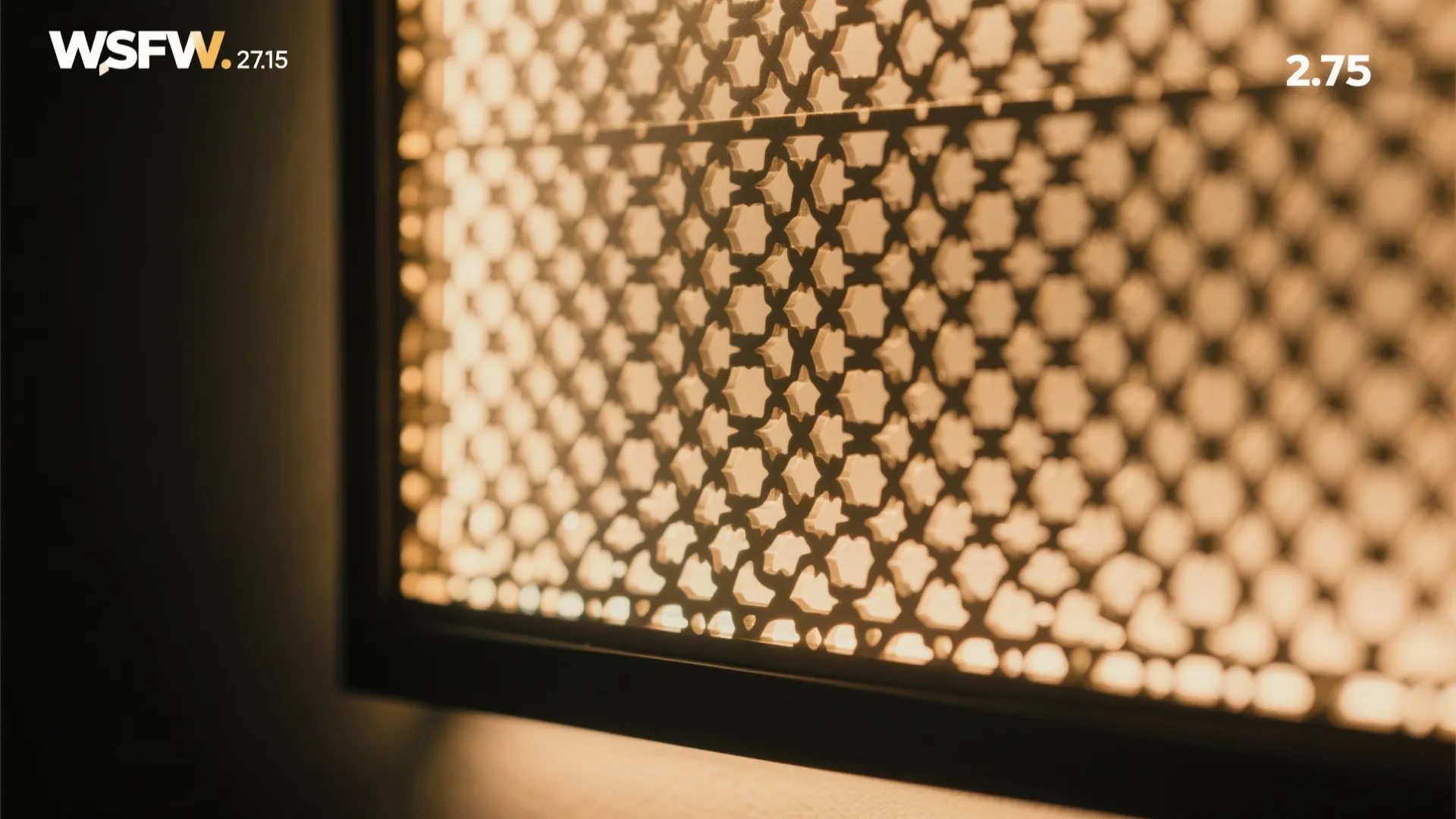 5) Backlit jali niche for ambient glow