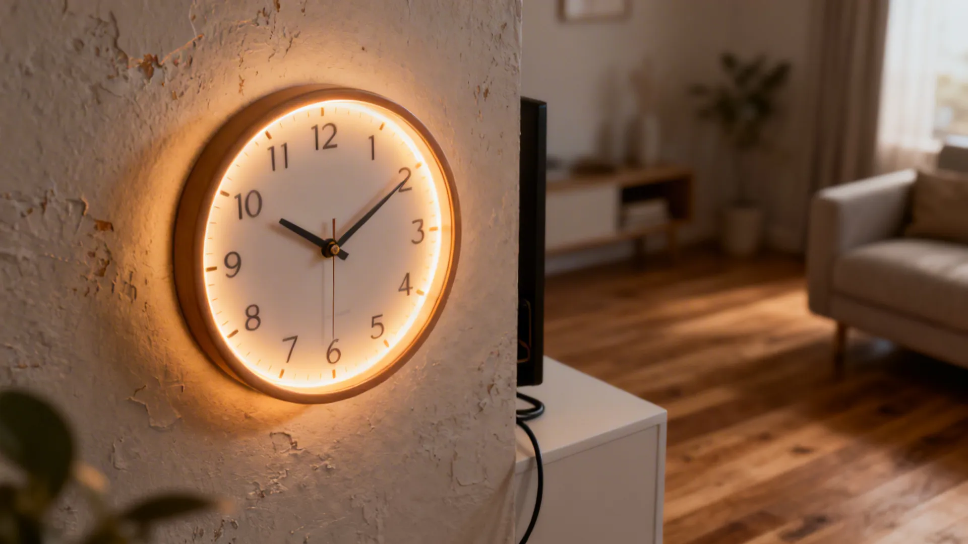 5. Backlit LED Clock for Modern Ambiance