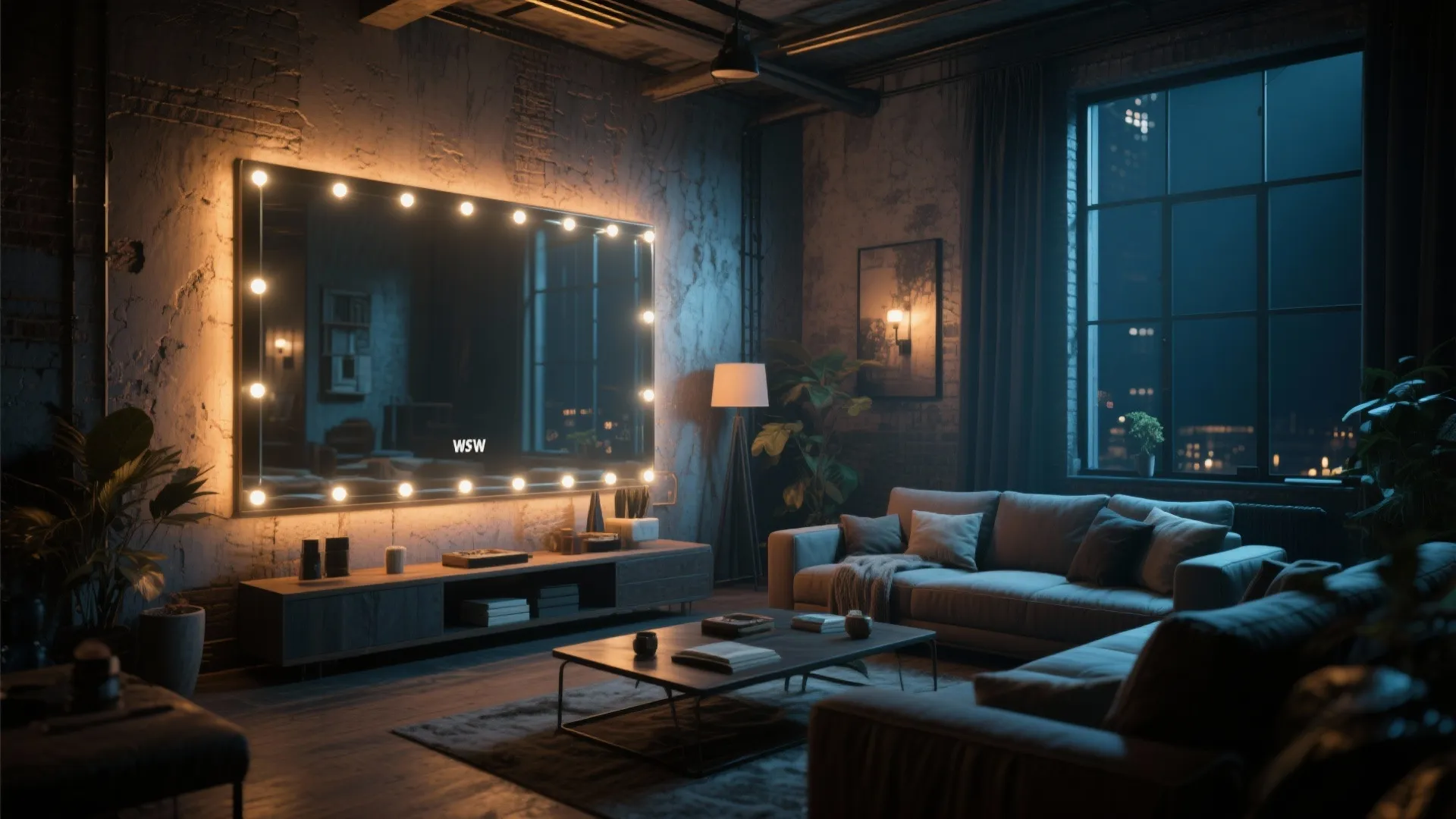 7. Backlit LED Mirror