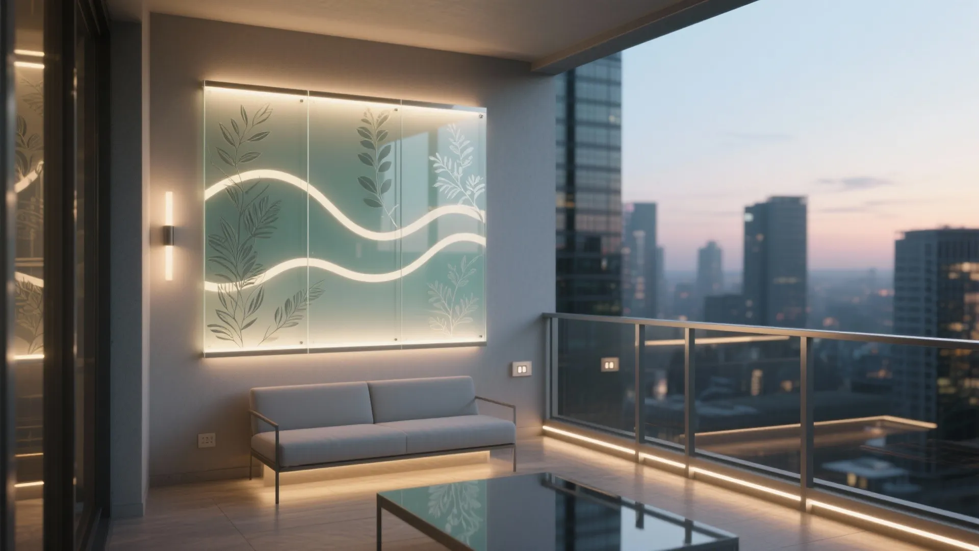 Glass and Metal Light Panels