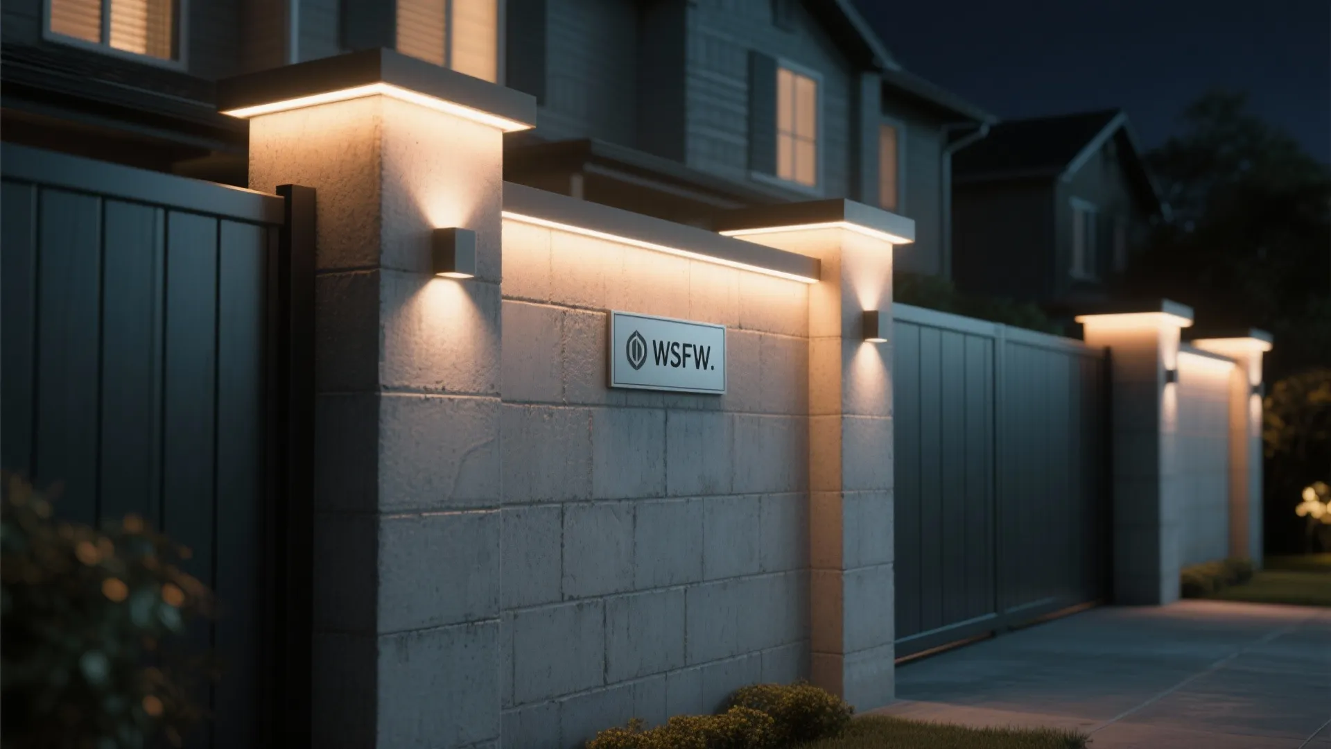 Integrated Lighting and Backlit House Numbers
