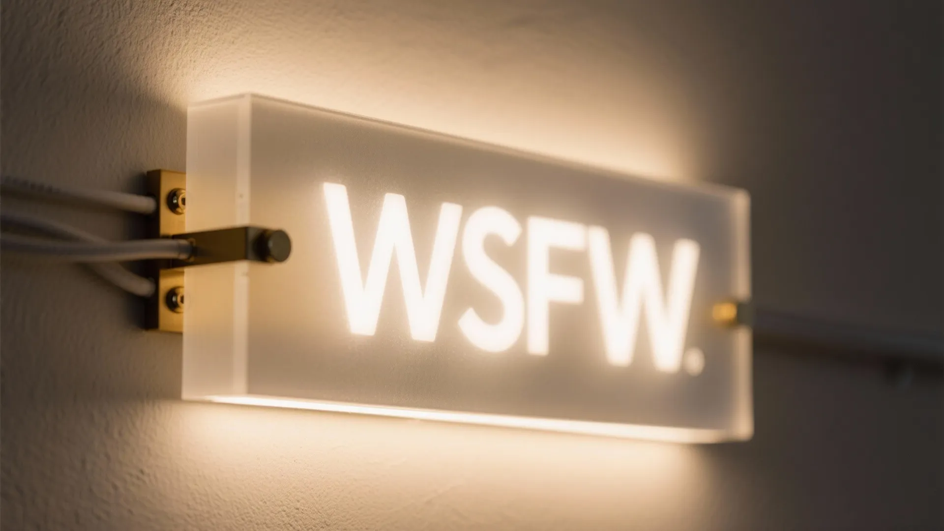 Backlit Panels and Glass for a Luminous Name Wall