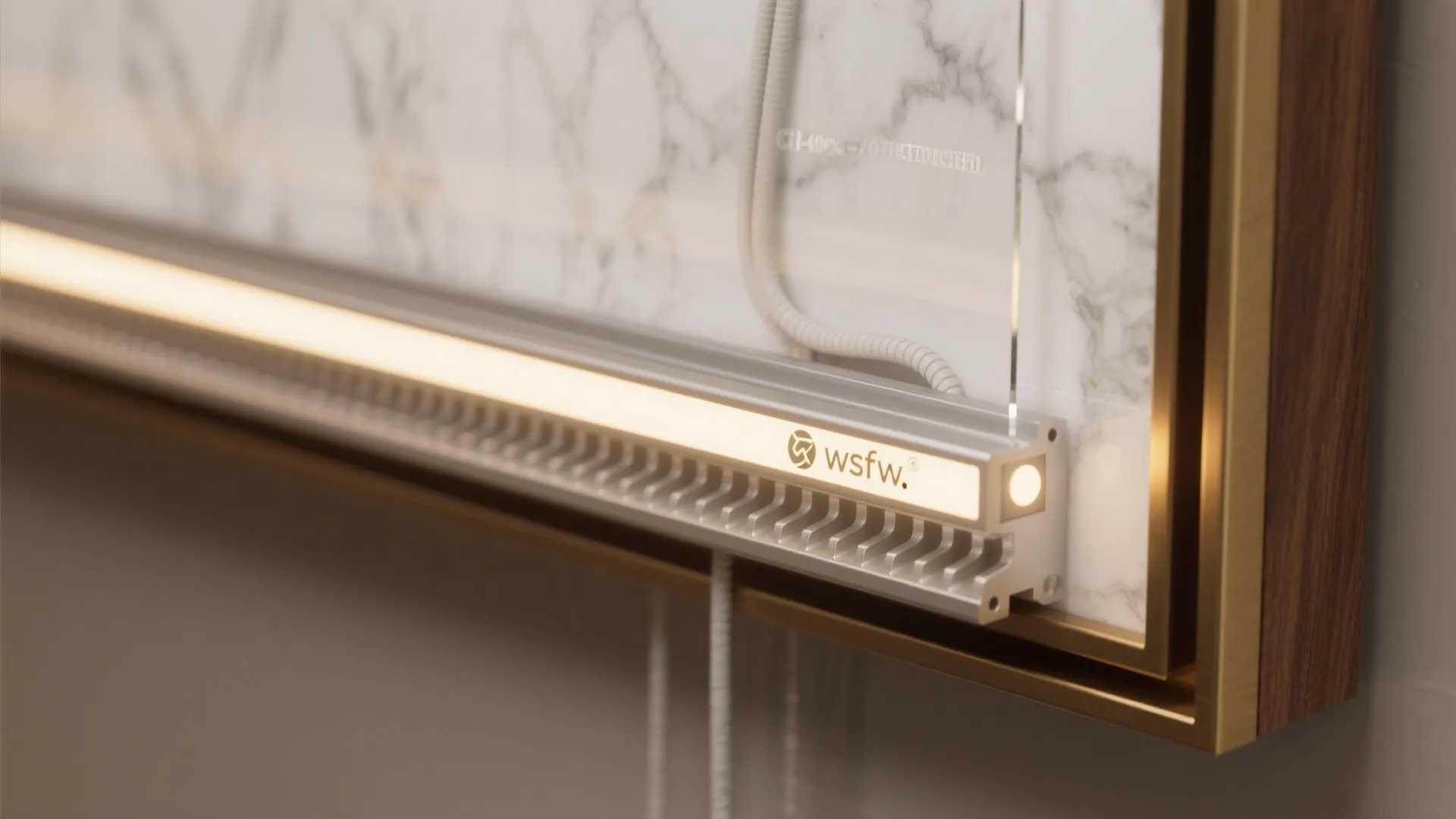 Backlit Panel and Warm Lighting (Calm, Not Clinical)