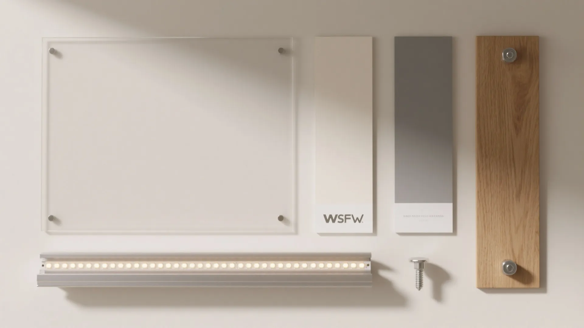 Backlit wall panels to stretch the corridor visually