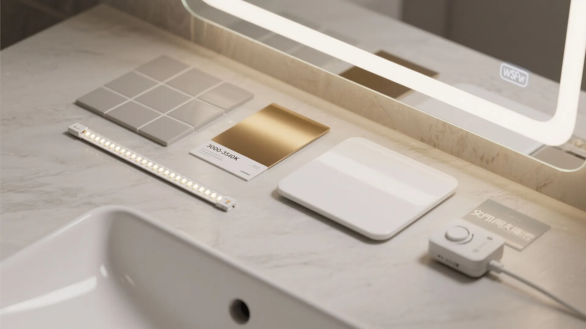 2) Backlit Mirrors to Elevate Glow and Task Clarity