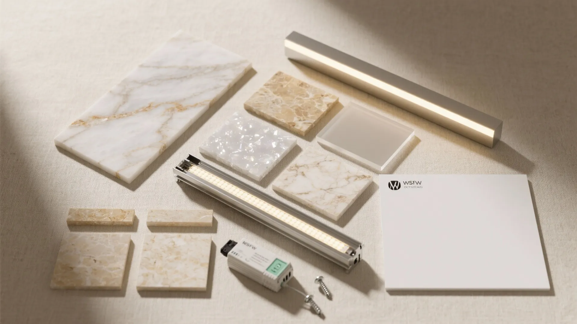 Backlit Stone or Acrylic Panel Niche