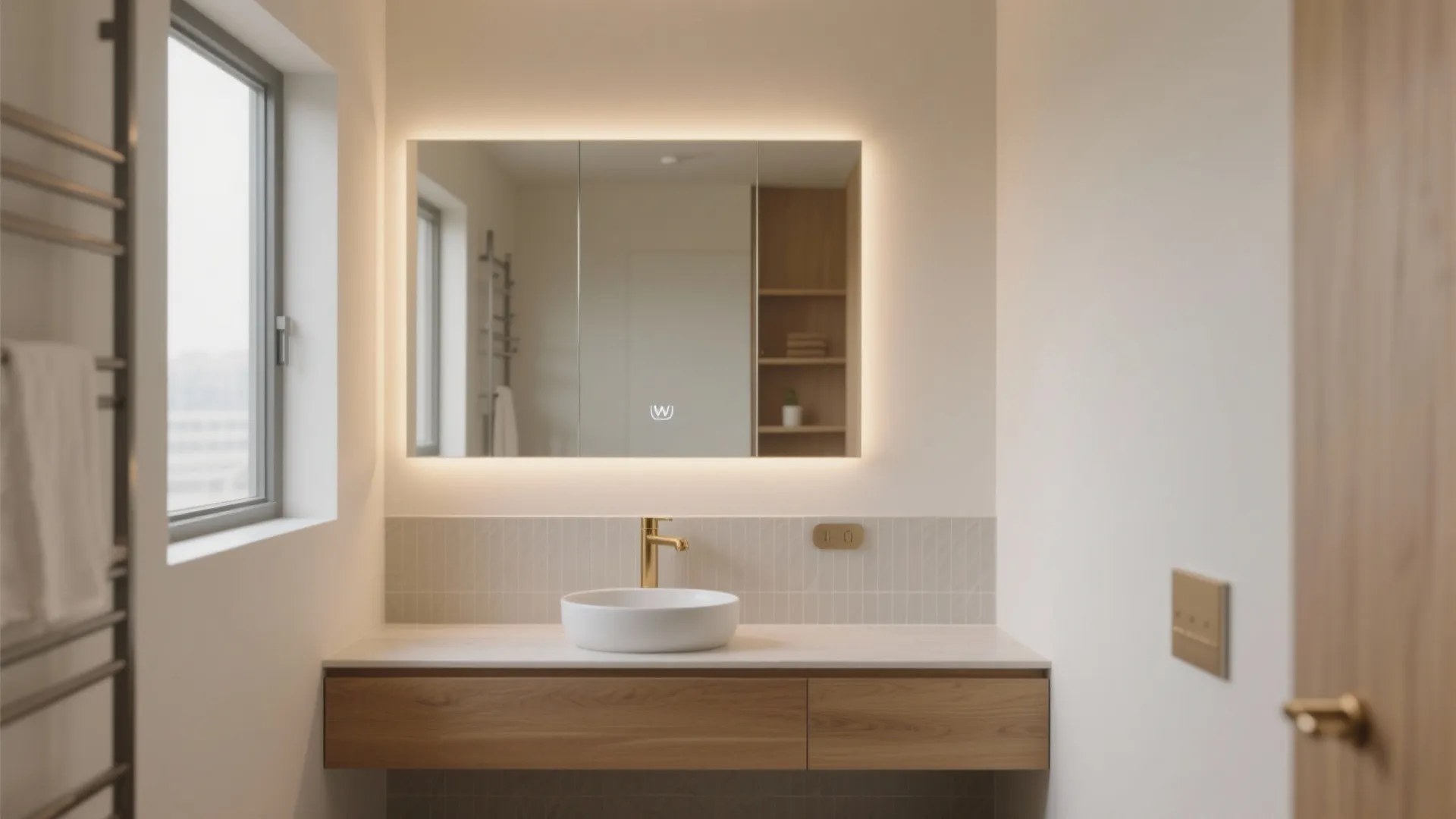 Backlit Mirrors: Calm Glow, Cleaner Lines