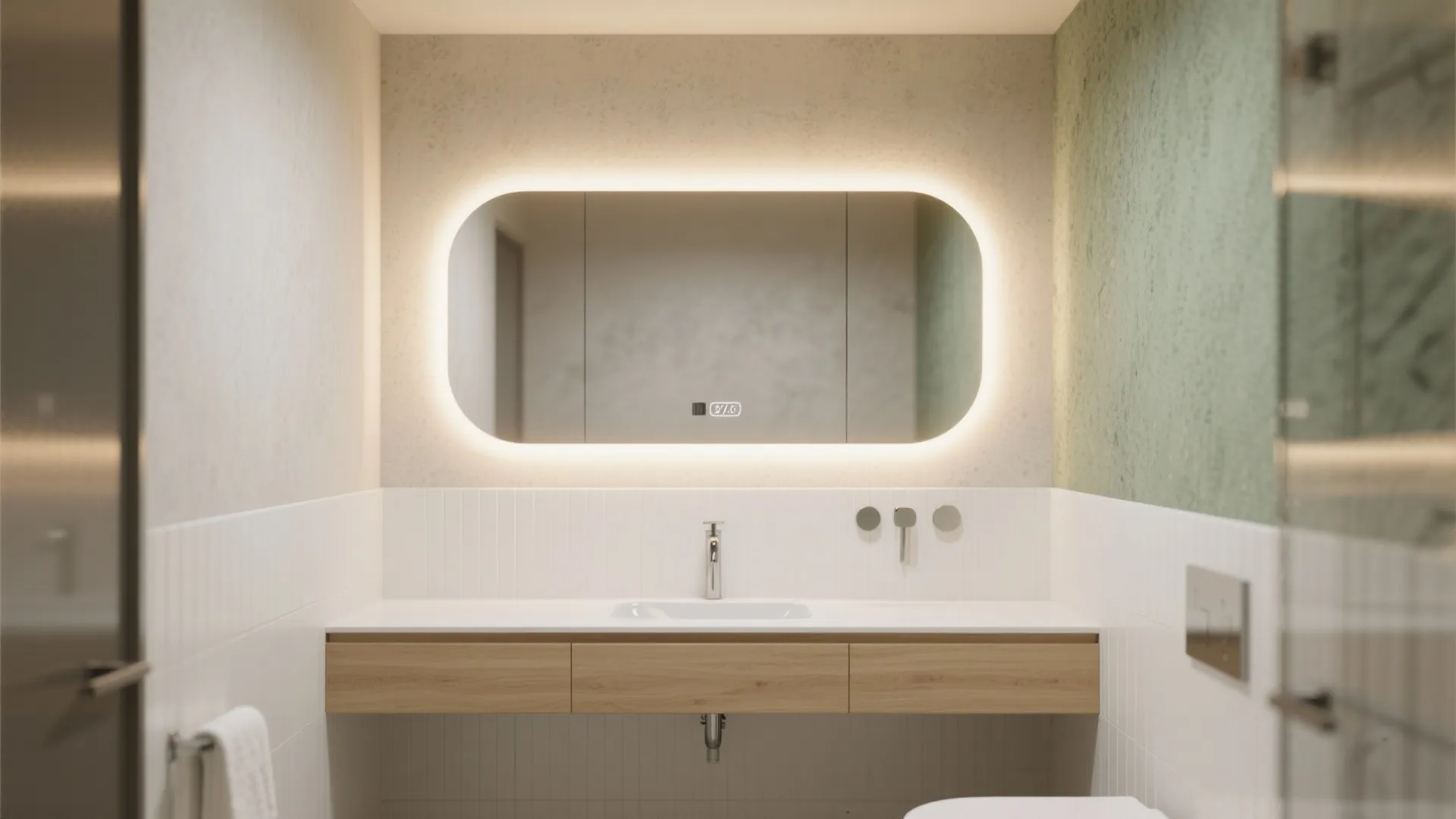 Backlit LED vanity mirrors