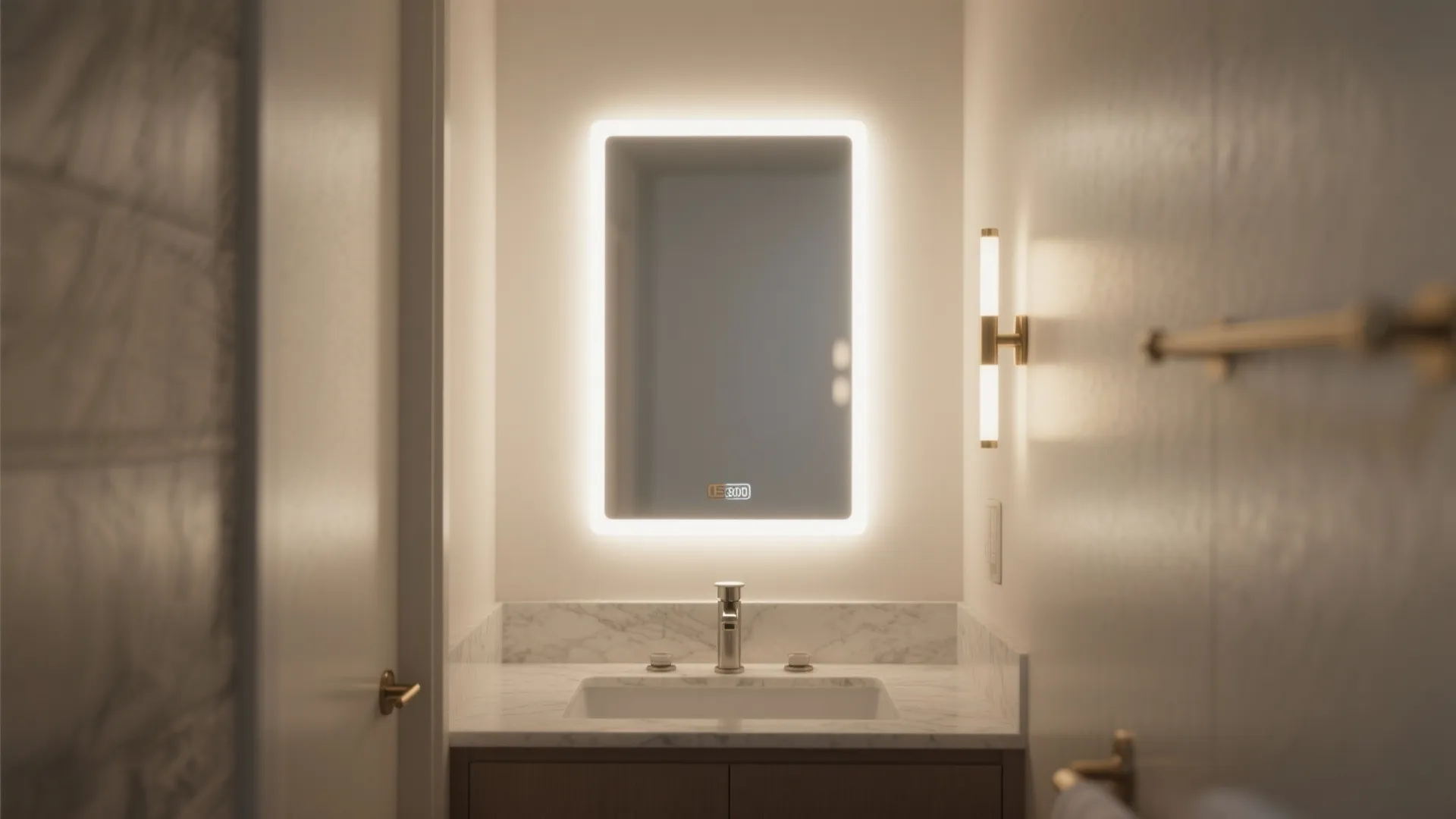 Backlit LED Mirrors for Flattering Light