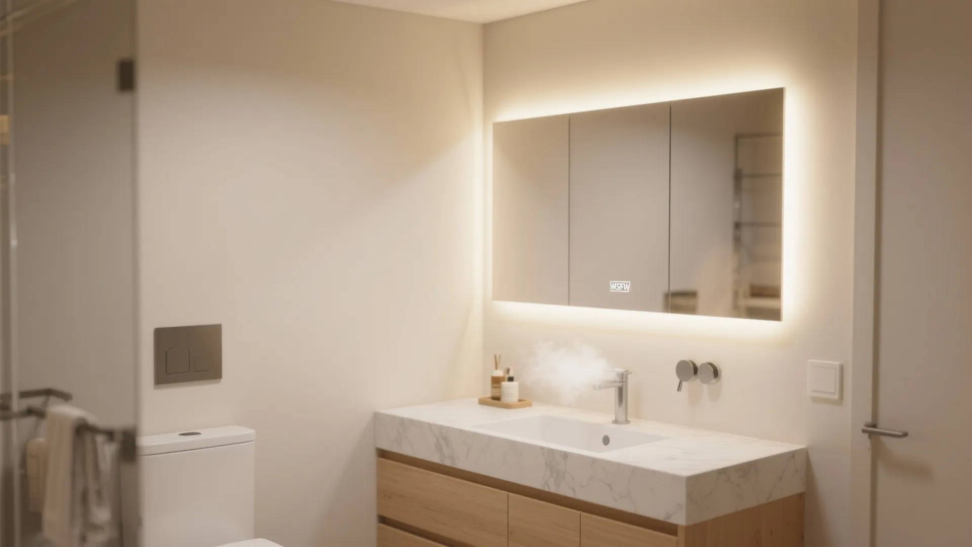 Backlit Mirror for Flattering, Shadow-Free Grooming