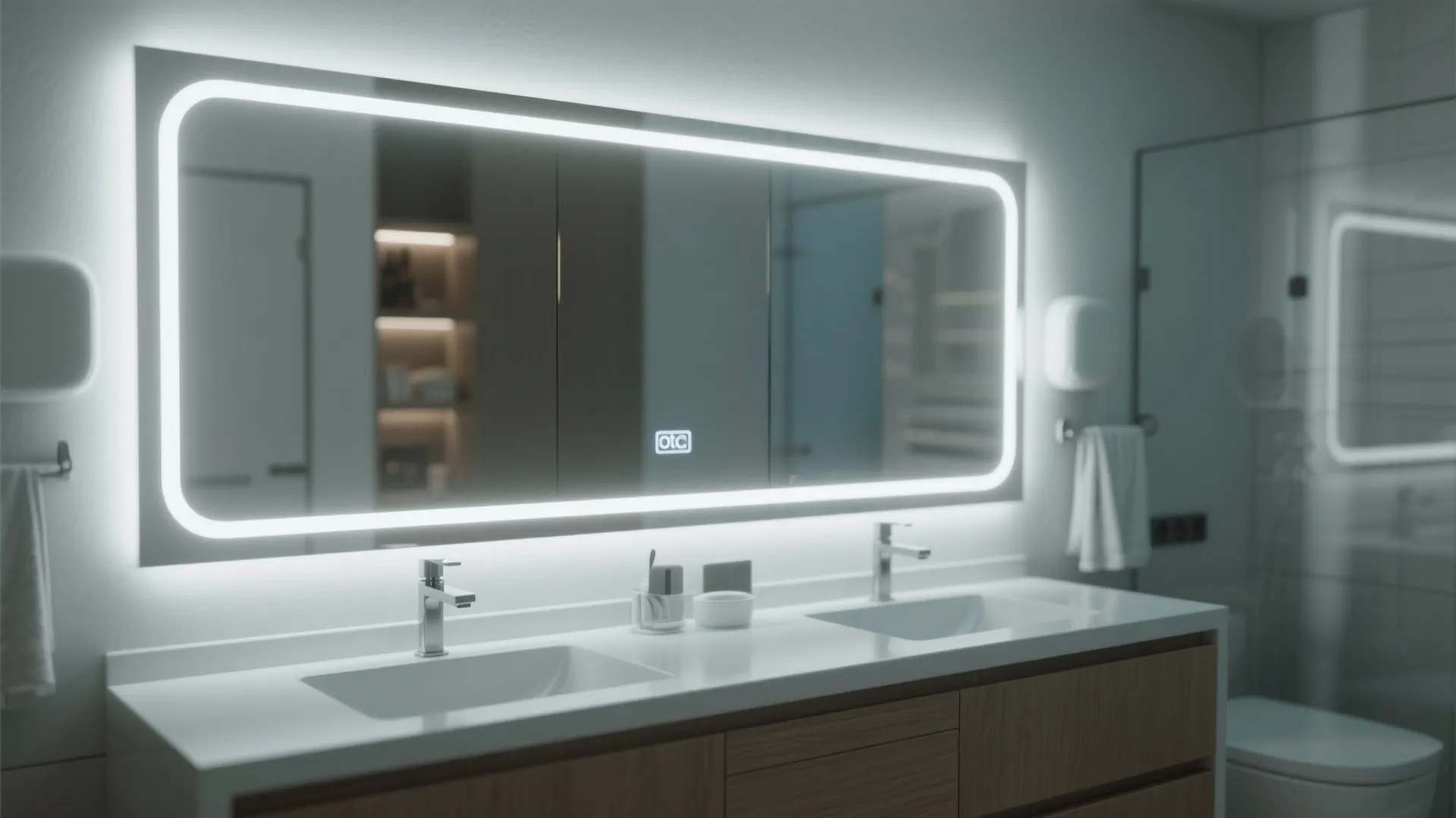 6. Backlit Mirror Integration