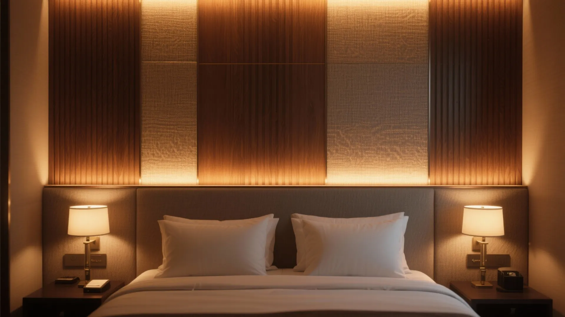 5. Backlit or mixed-material feature wall