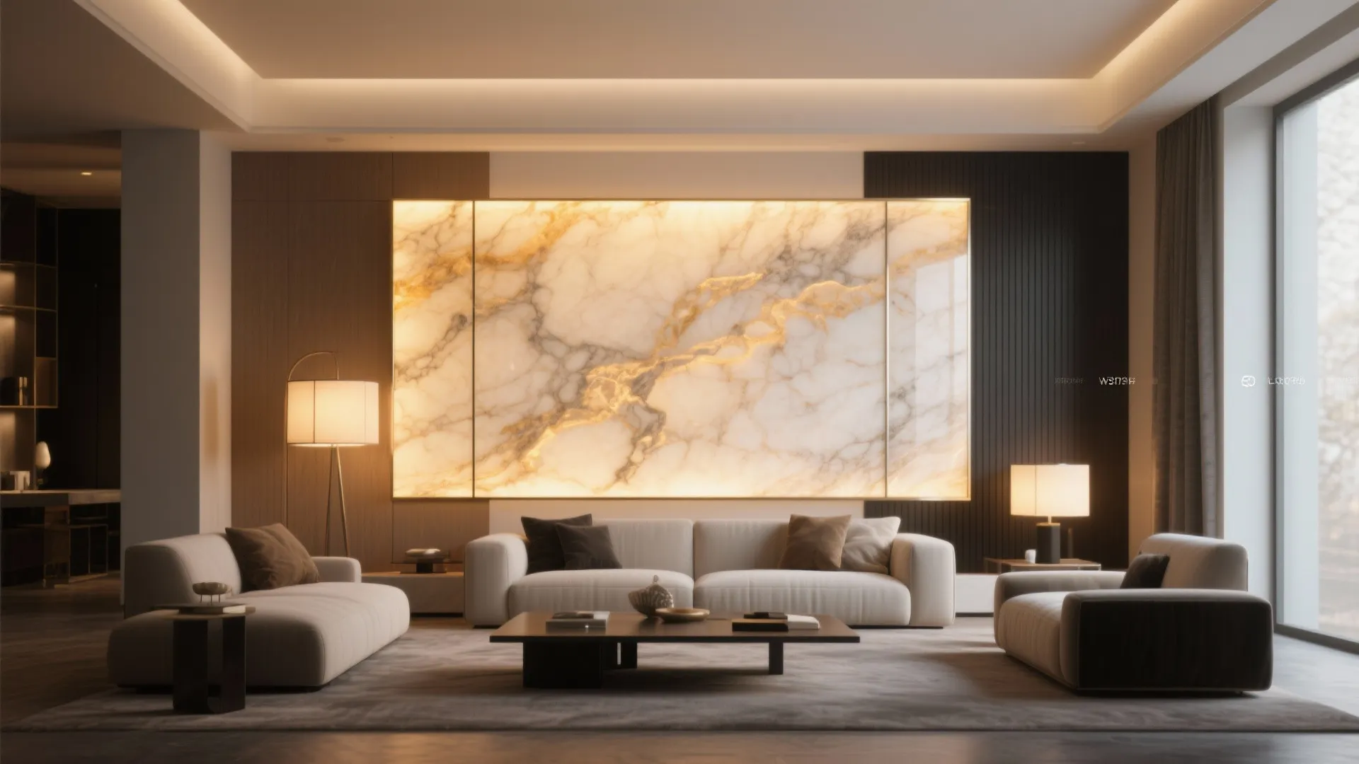 Backlit Stone for Ambient Glow (Onyx or Thin Marble Veneer)