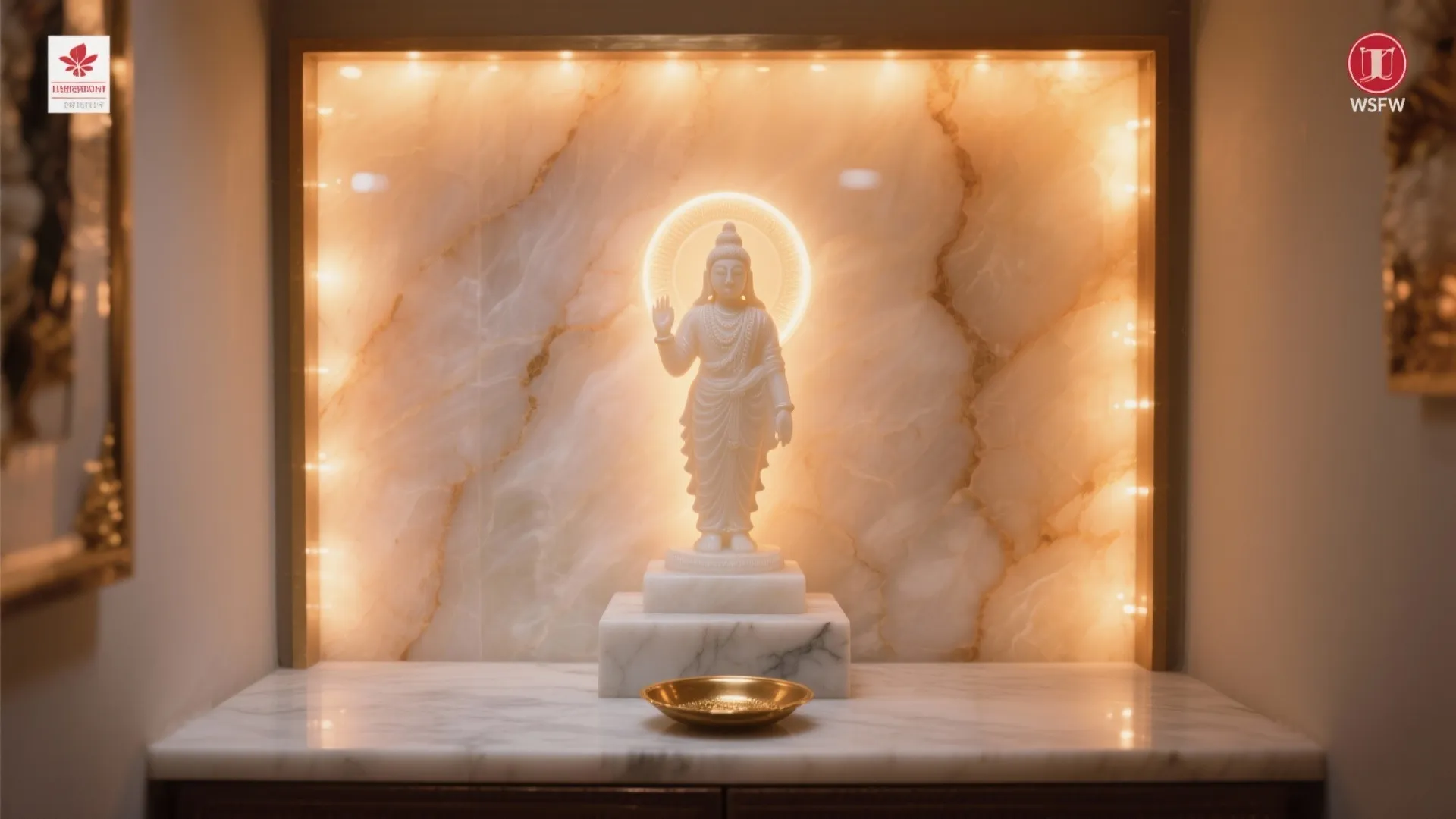 Backlit Onyx or Alabaster Marble Backdrop