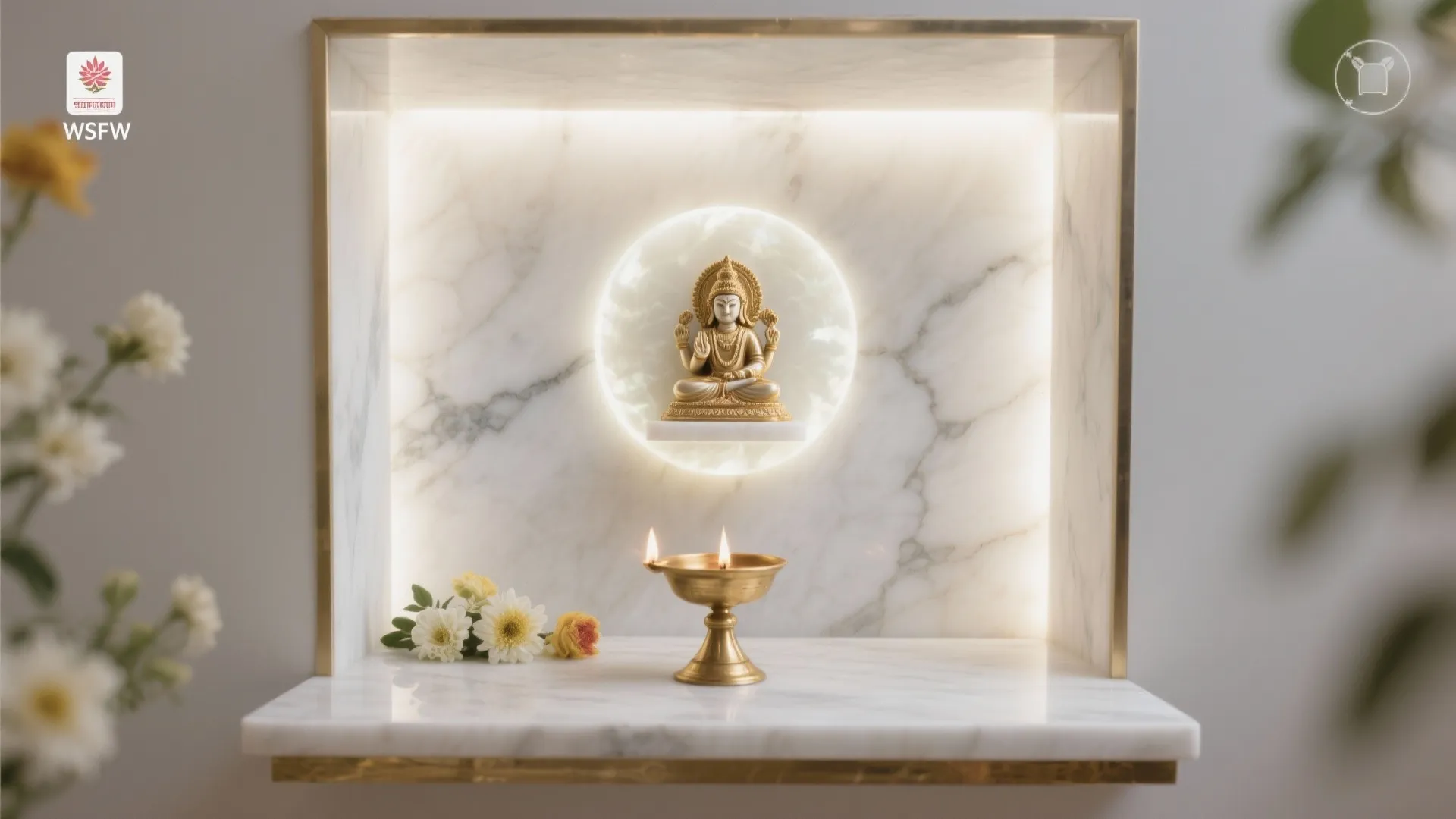 Backlit marble or onyx glow for depth and serenity