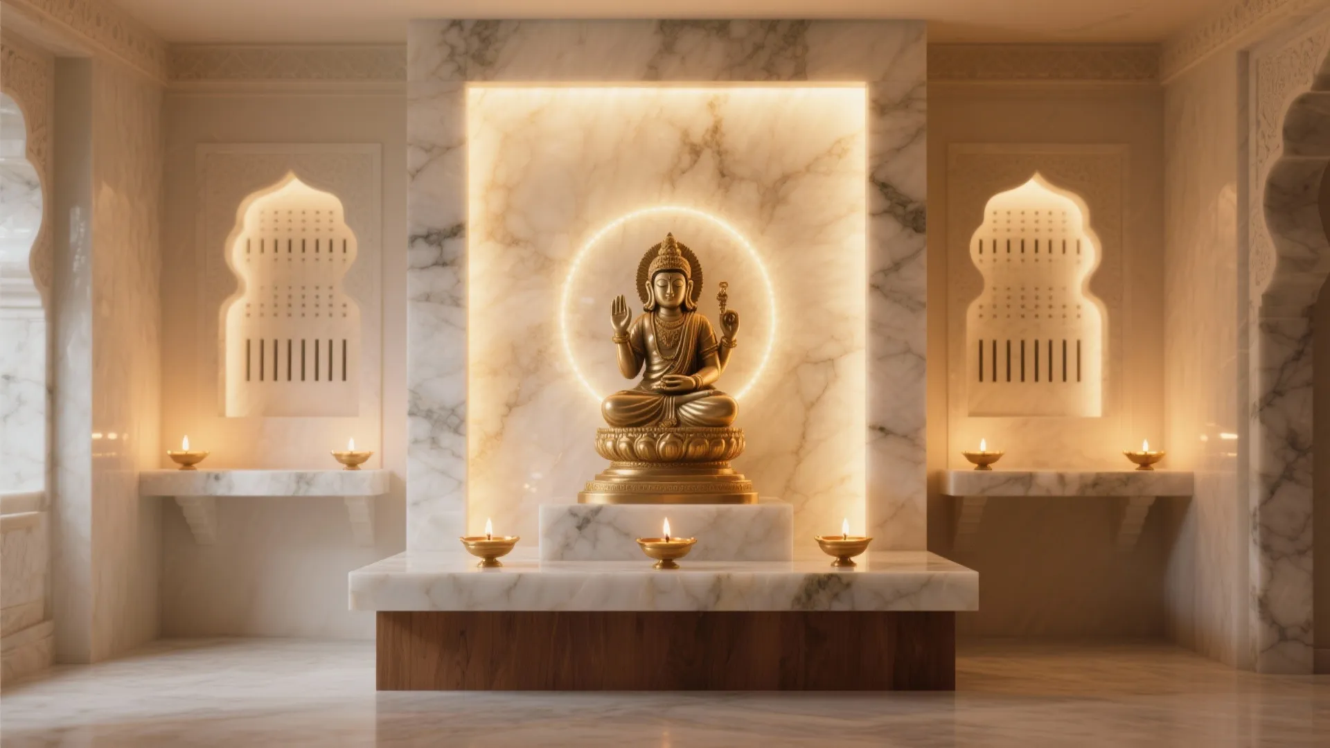 Backlit Stone Panel for a Gentle Glow