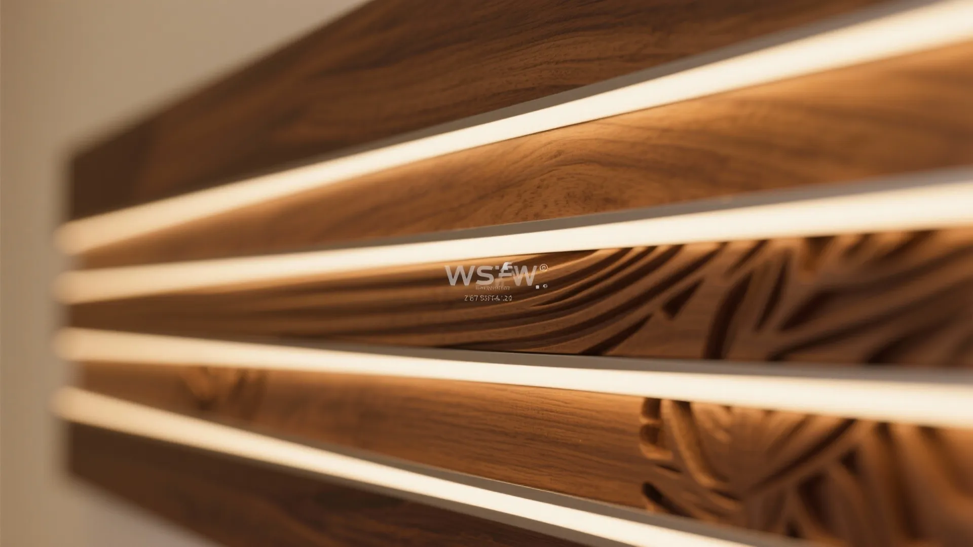 Minimal Carved Paneling with Backlighting