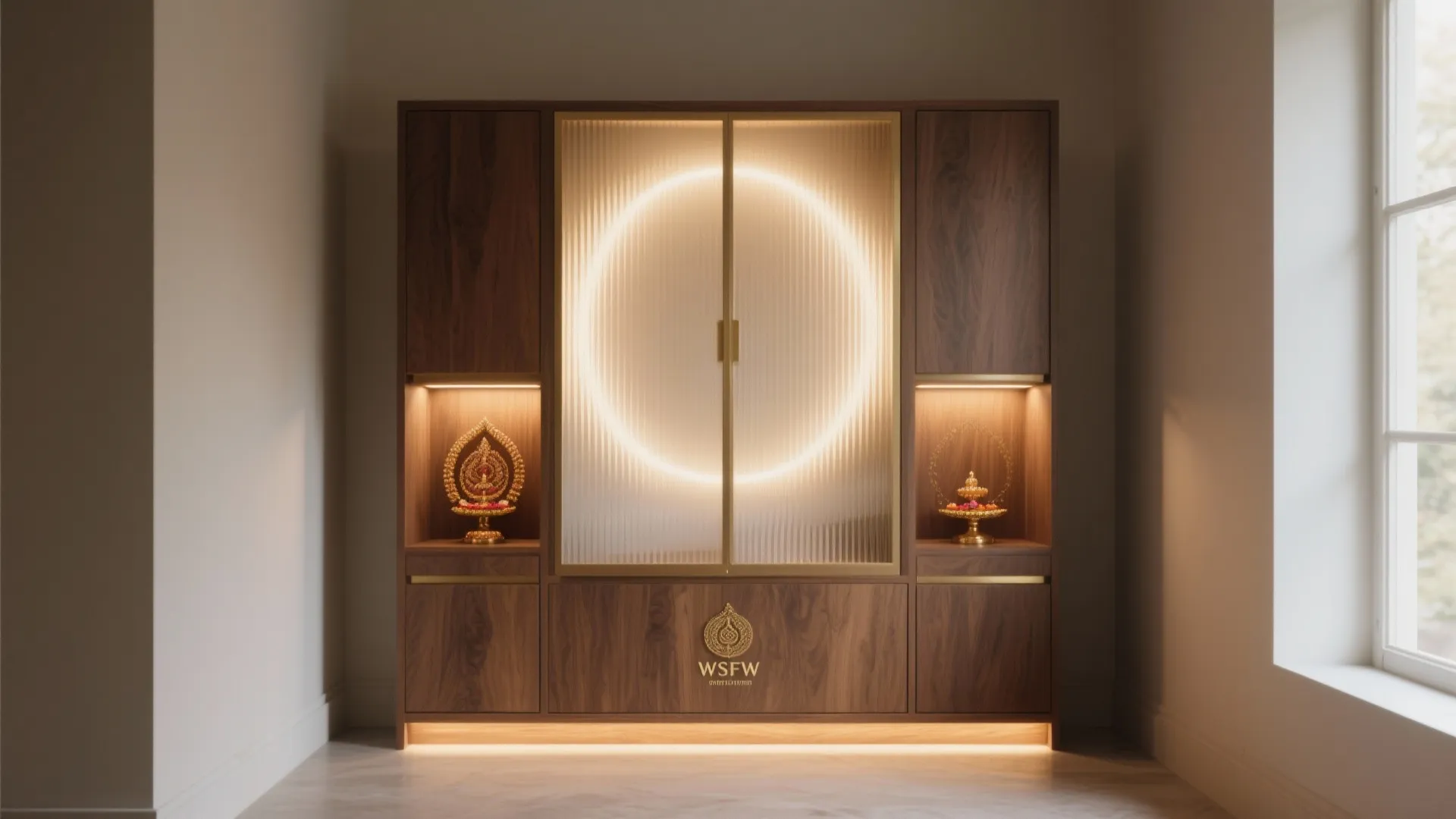 Translucent Back Panels and Layered Lighting for Depth