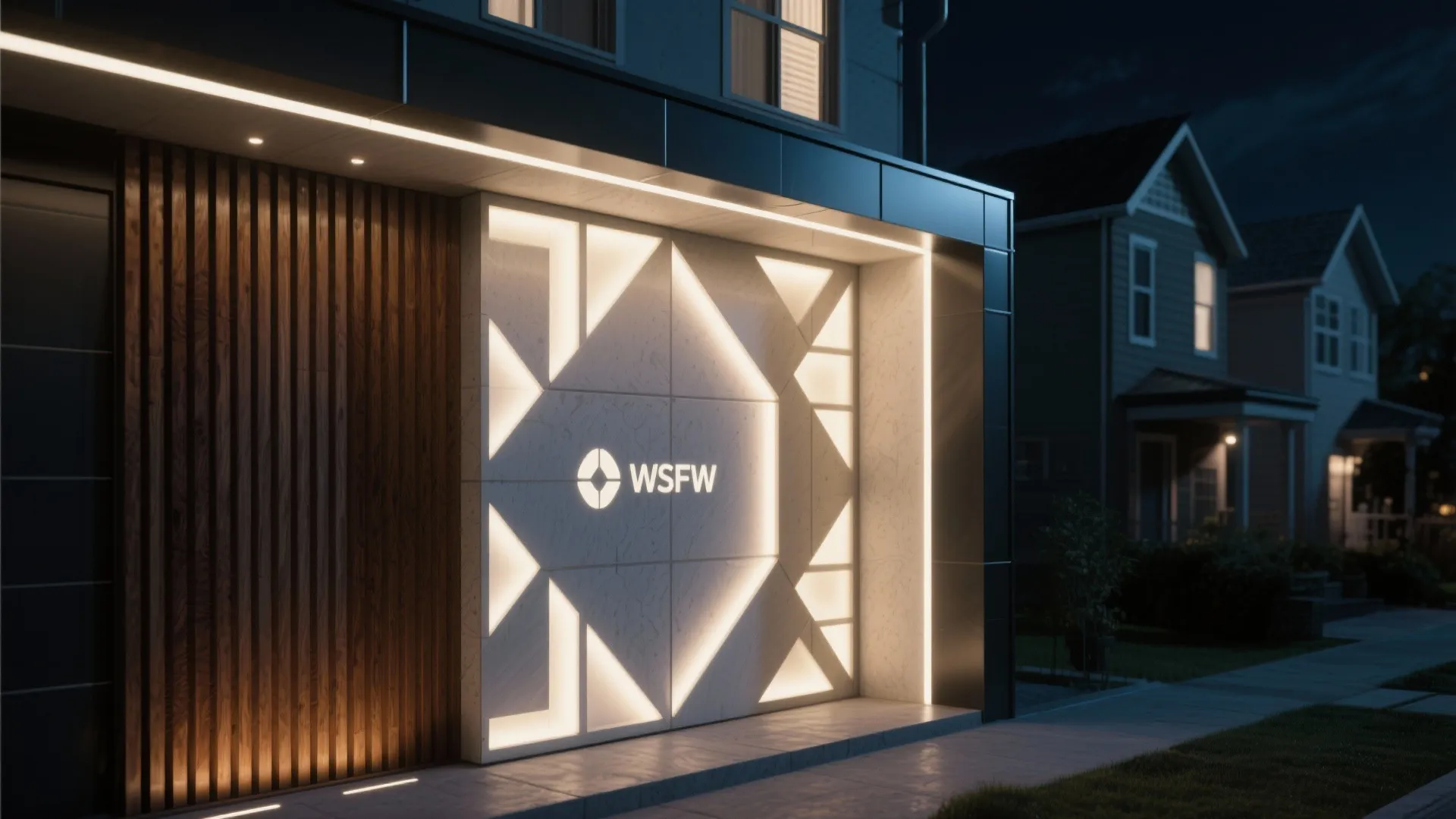 3. Backlit panels for dramatic silhouettes