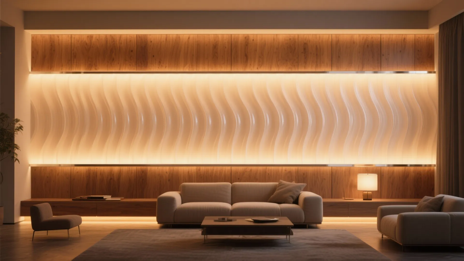 Backlit wall panels