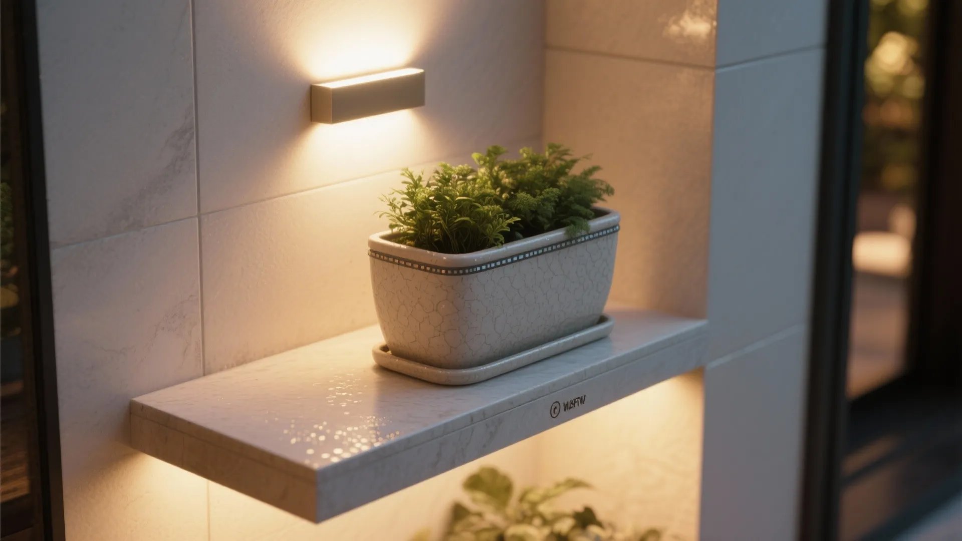 2. Backlit Wall Packs to Create Depth