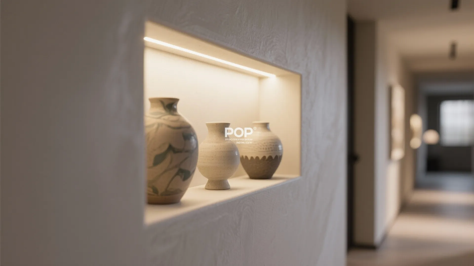 Backlit POP Niches as Art Display