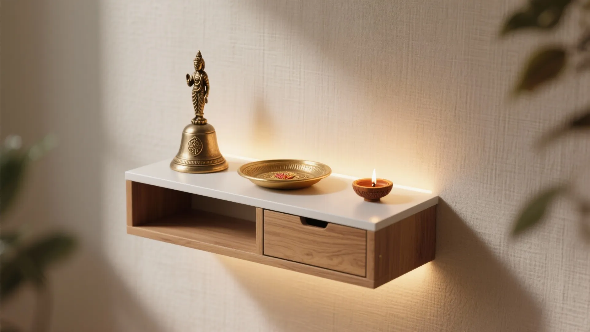 Backlit Open Shelf Ledge (Minimalist)