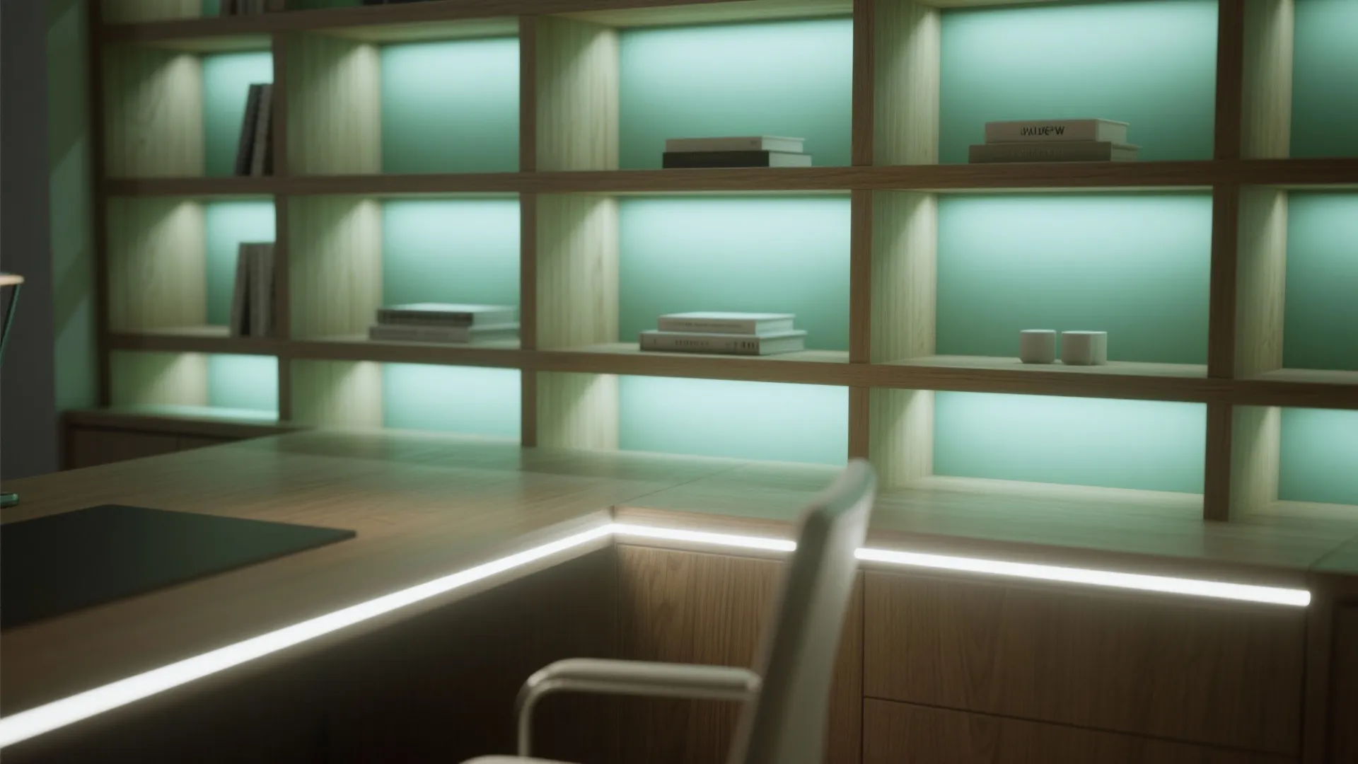 3. Backlighting Furniture and Shelves