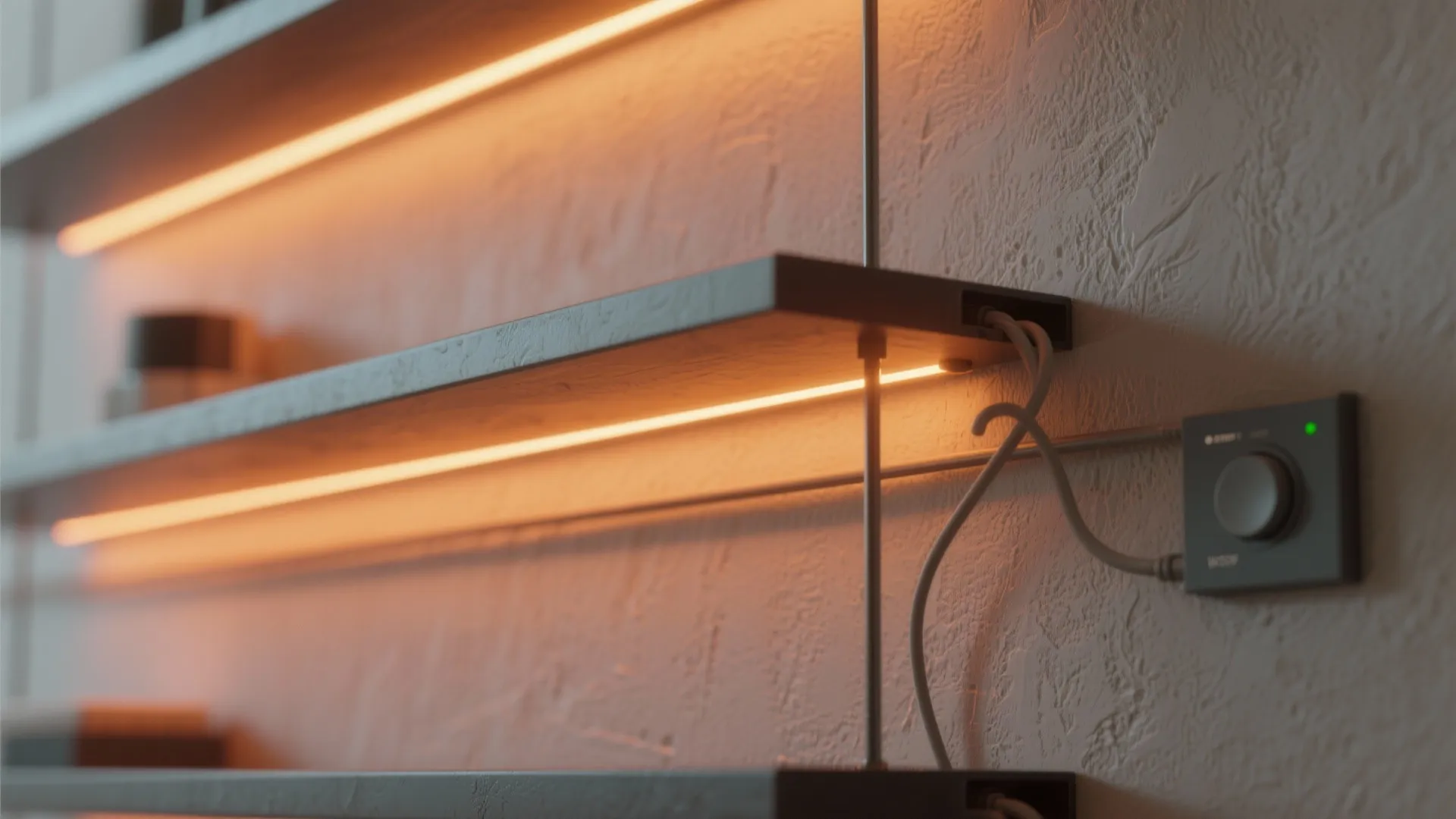 1. Backlit Shelving Accent