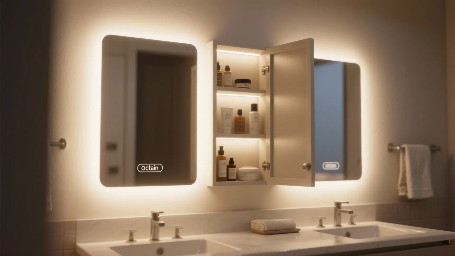 4. Backlit and Medicine Mirror Combos — Function Meets Glow