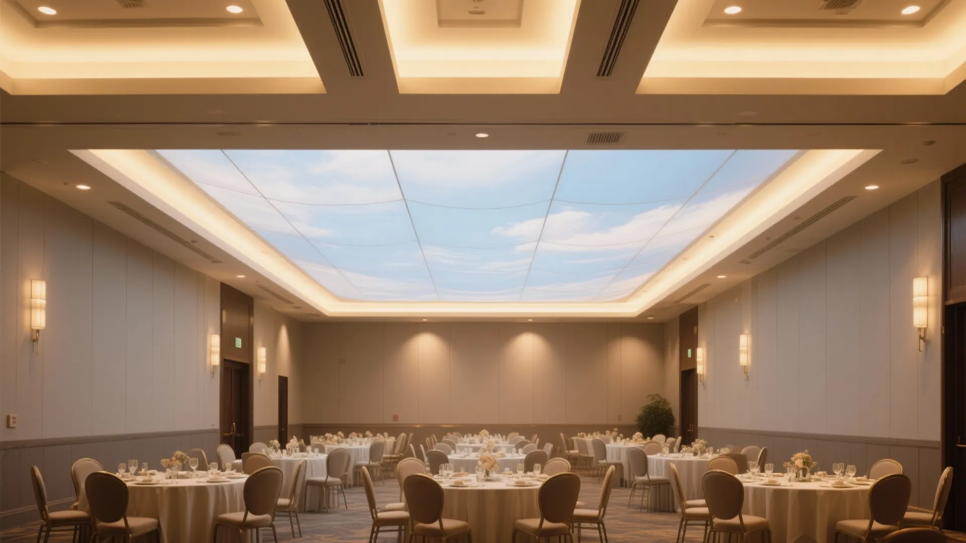 4) Backlit stretch ceiling for a seamless glow