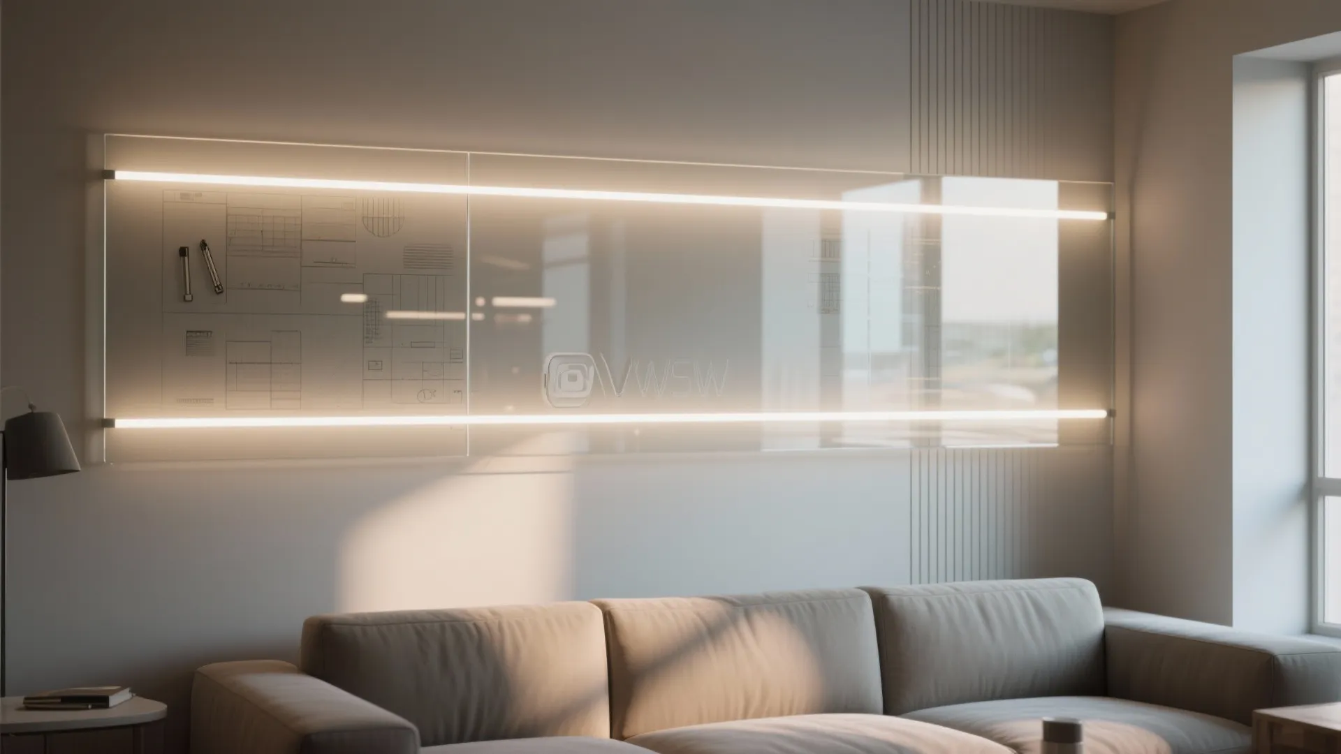 1. Backlit Tempered Glass Panels