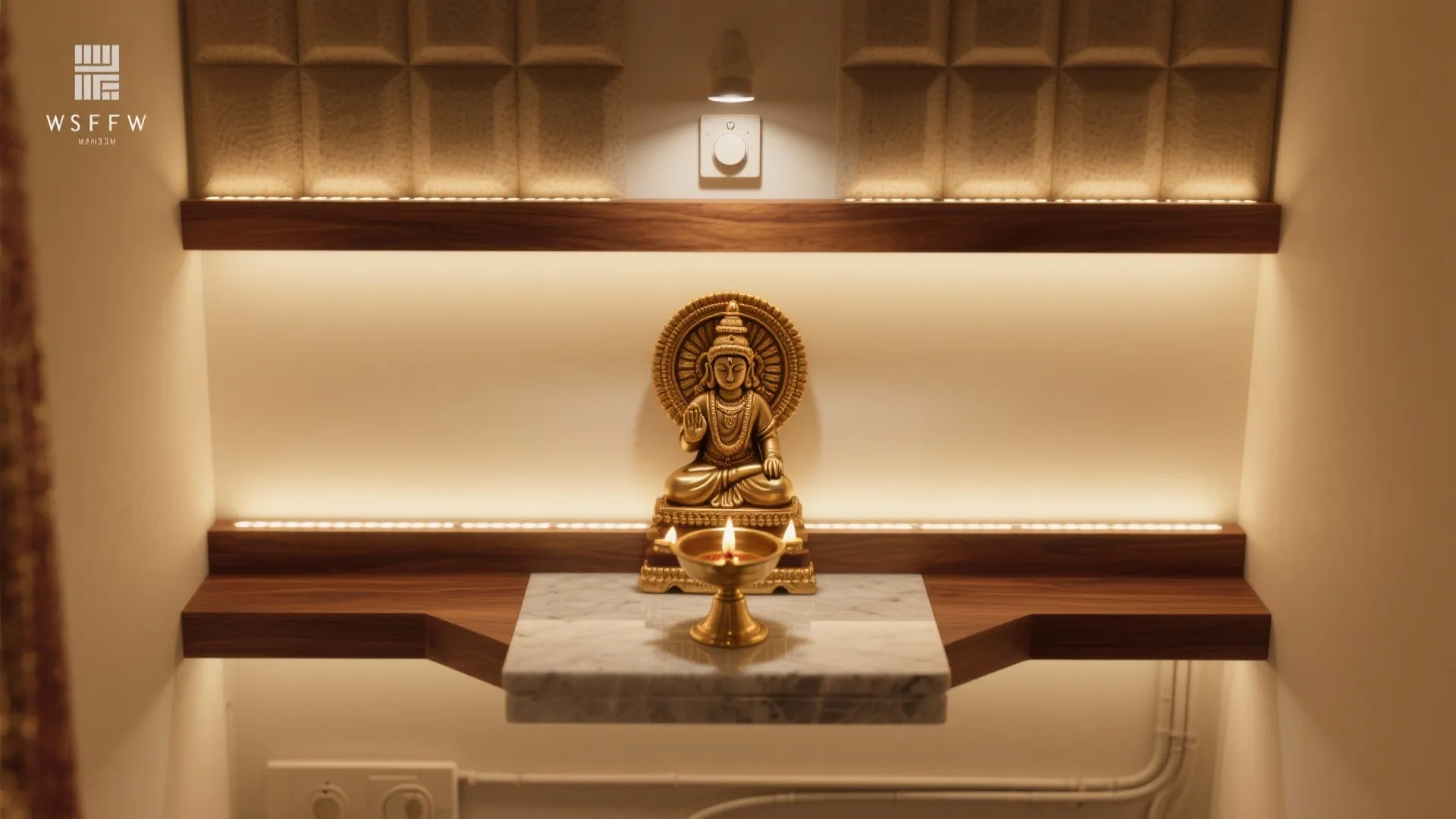 Soft, Layered Lighting with Warm Backlit Panels