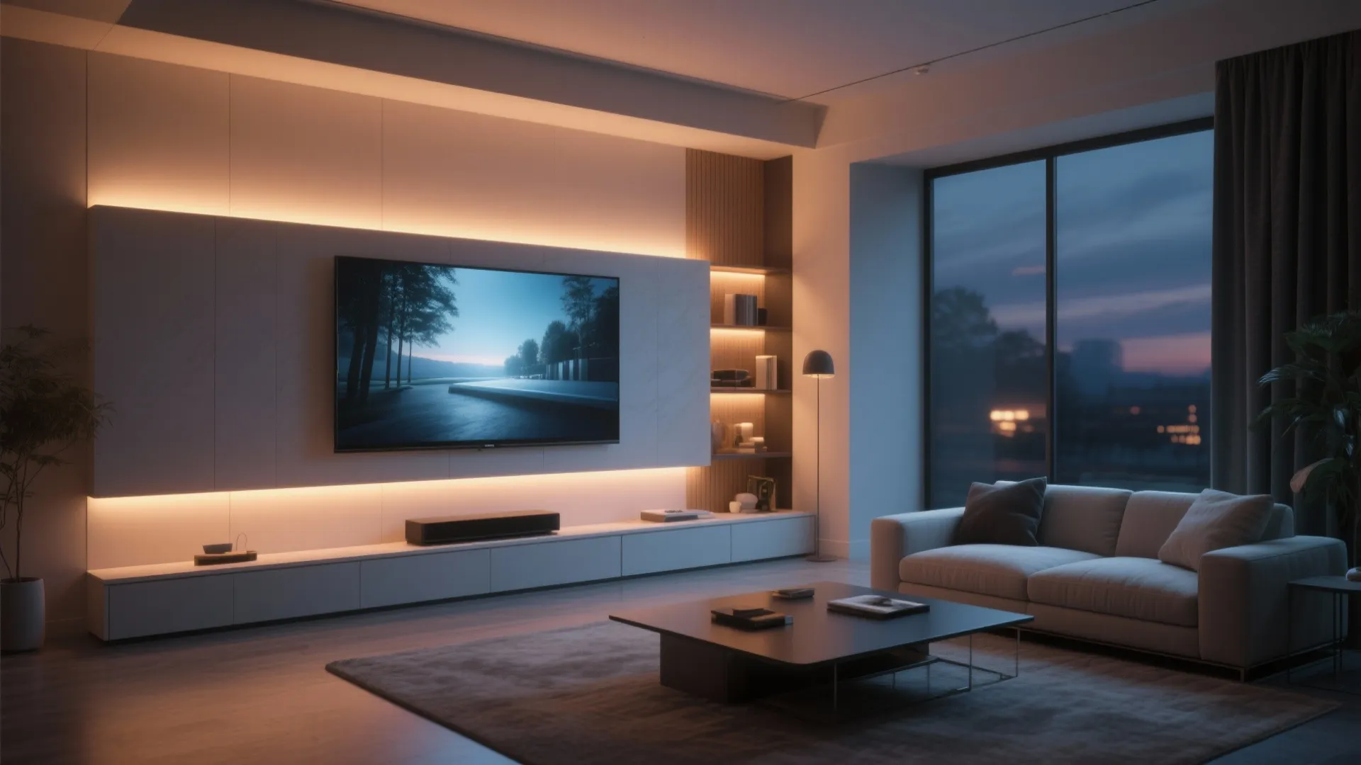 Backlit Wall with Ambient Glow