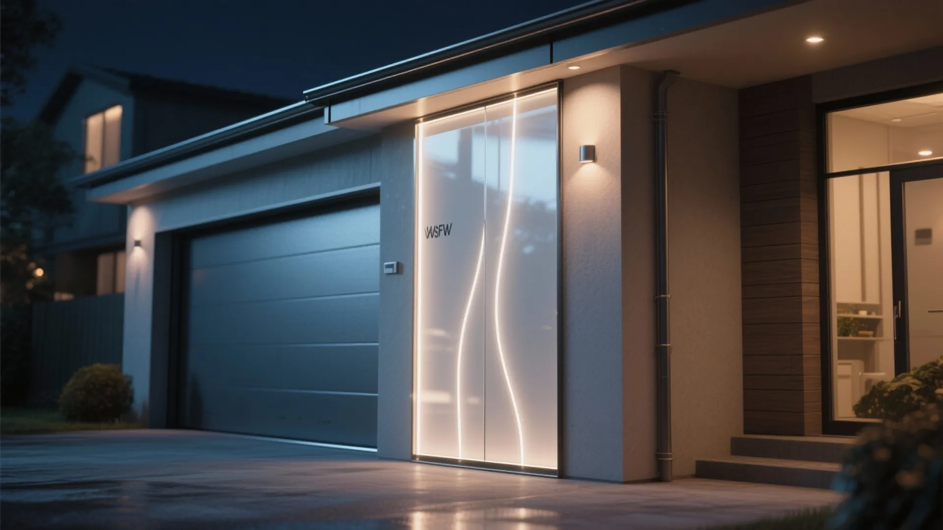 4. Backlit Vertical Panels