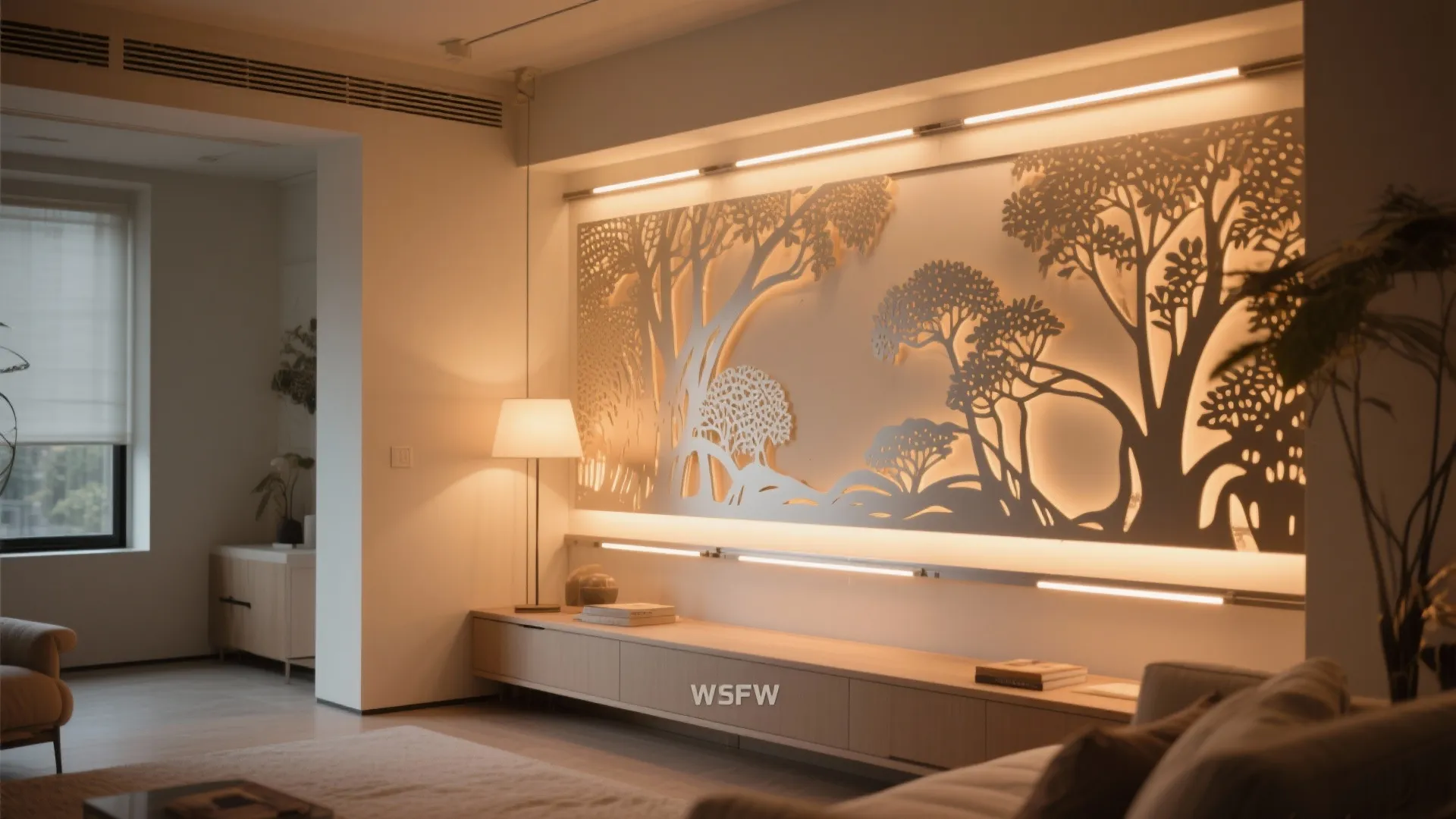 Backlit Laser-Cut Wall Art