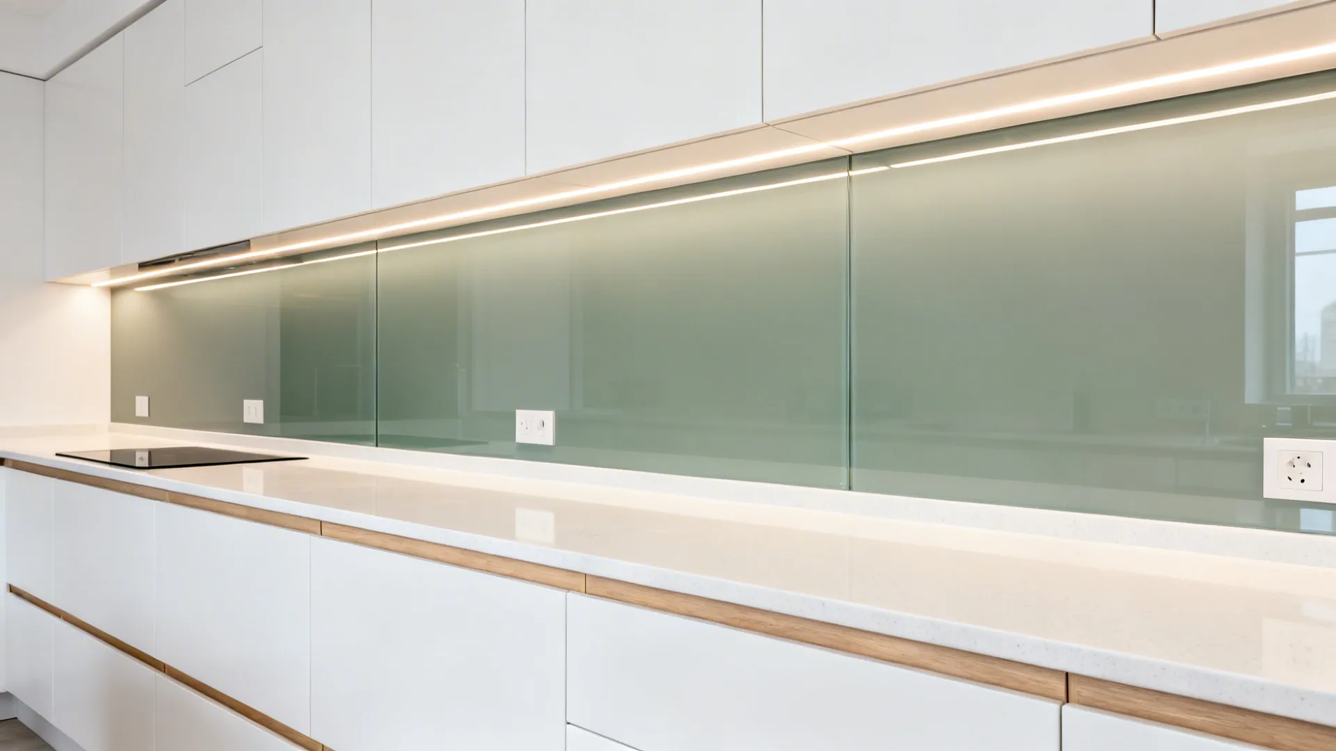 Minimalist Back-Painted Glass