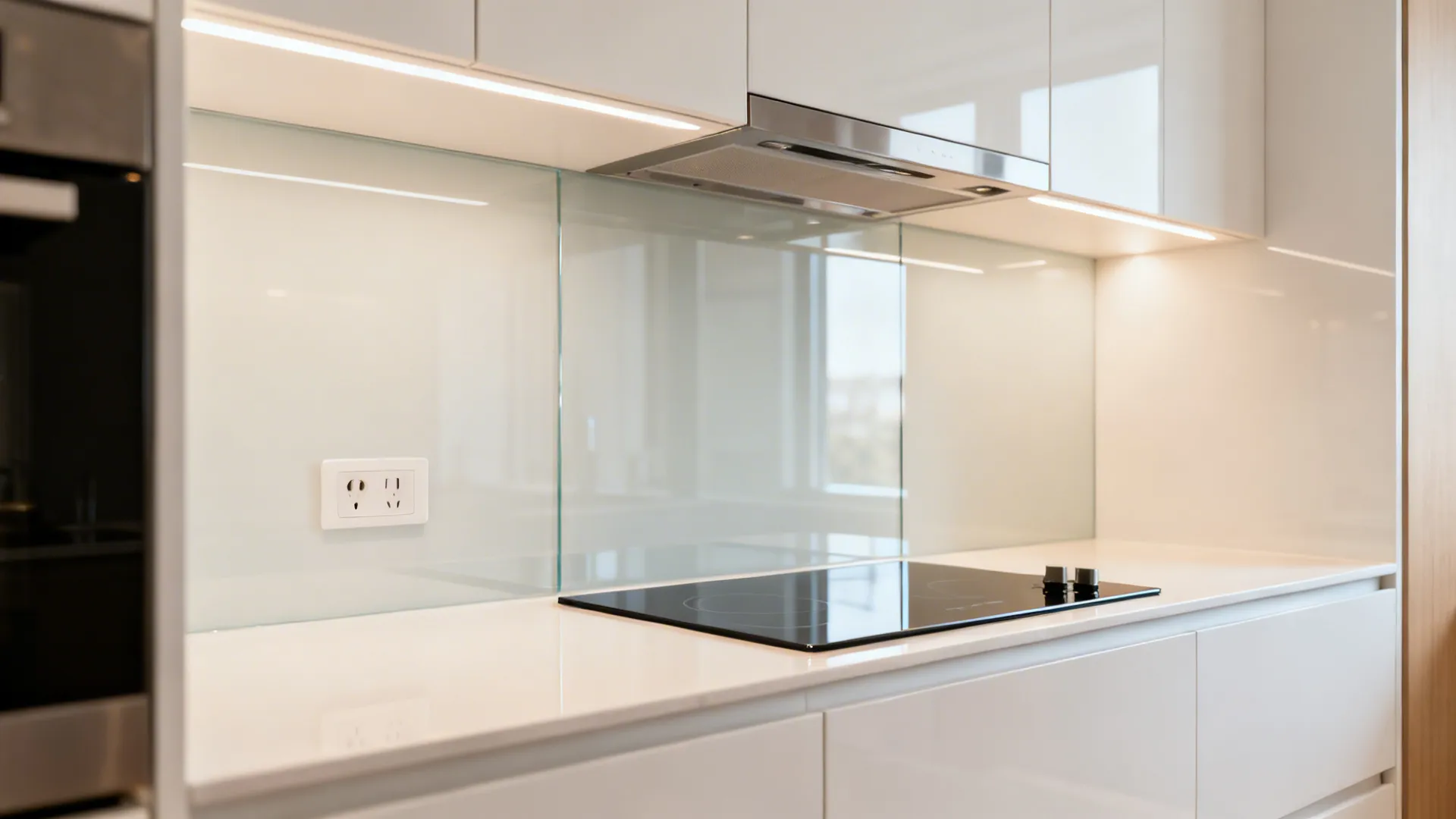 3) Large-Format Glass Panels for a Seamless Look