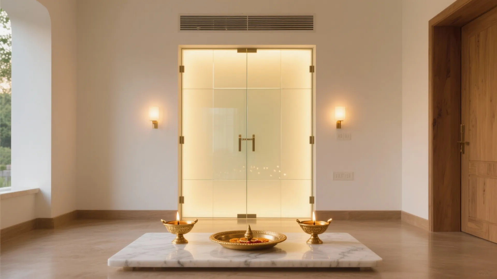 Back-Painted Glass With Gentle Backlighting