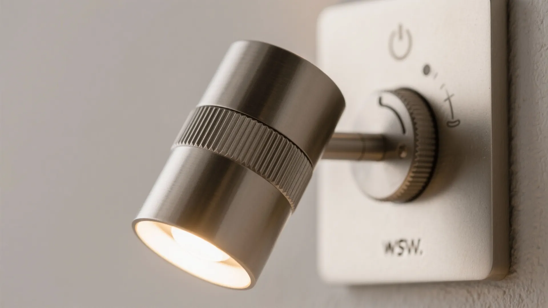 Pinpoint Beam Sconces with Backplate Dimmers