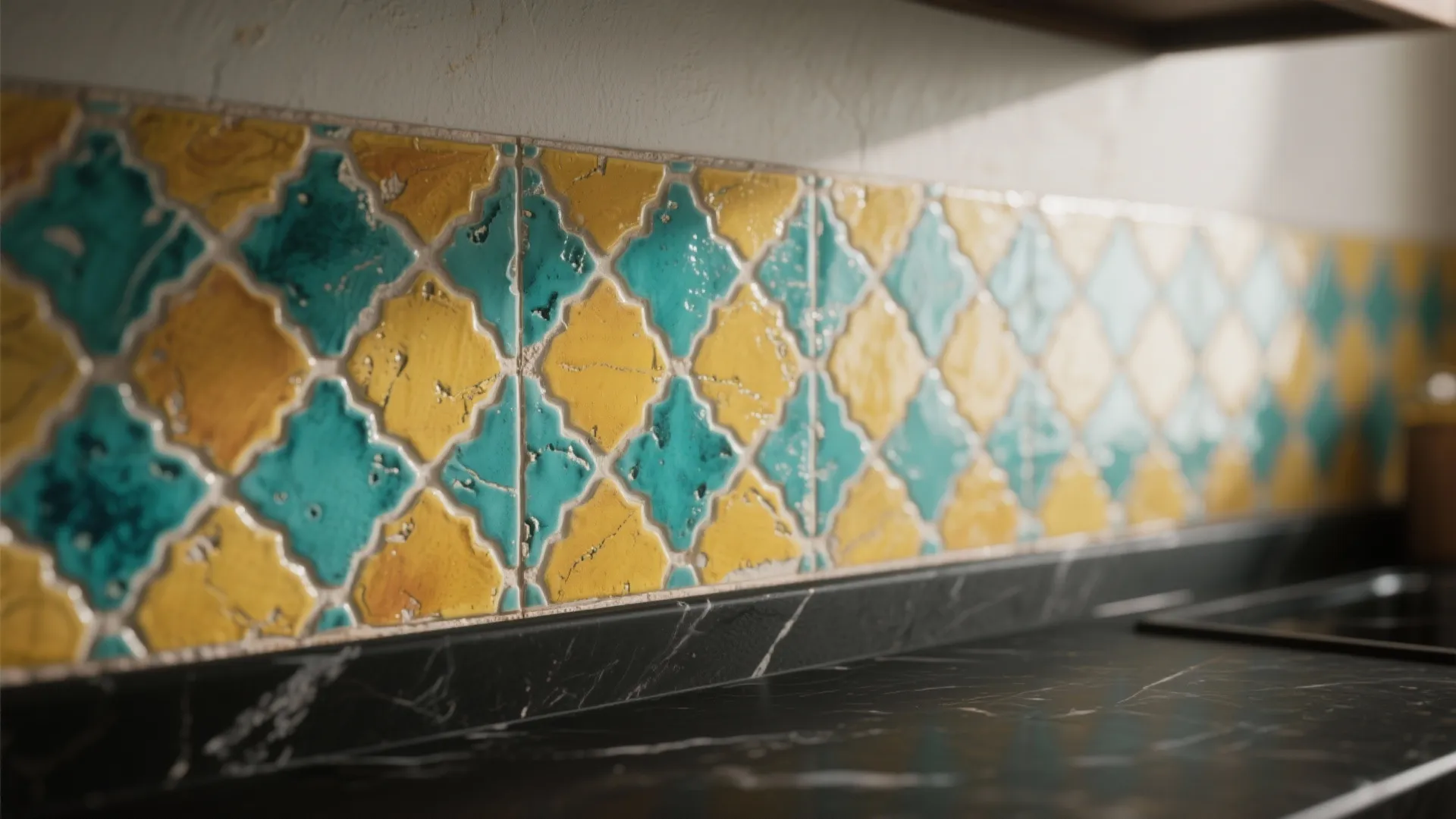 5. Bold Accent Color or Pattern on the Backsplash