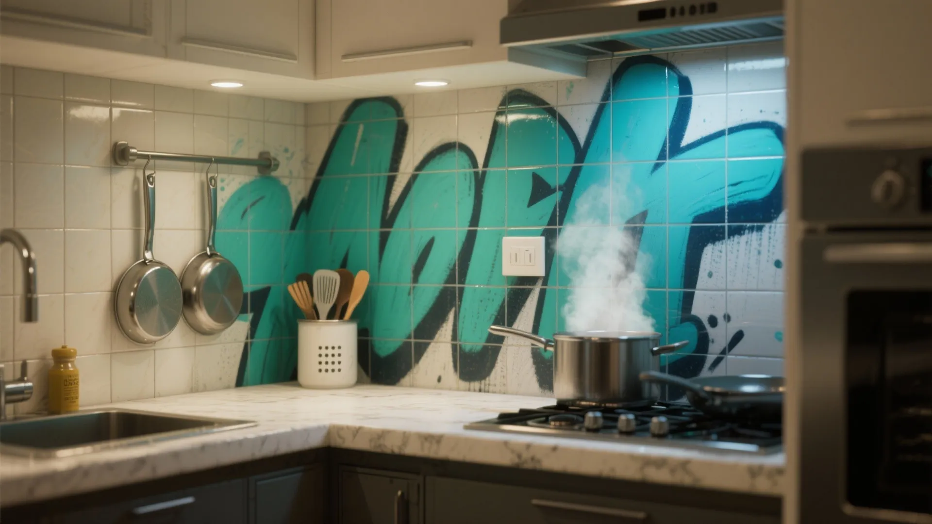 5. Backsplashes and accent tiles — edgy without a full reno