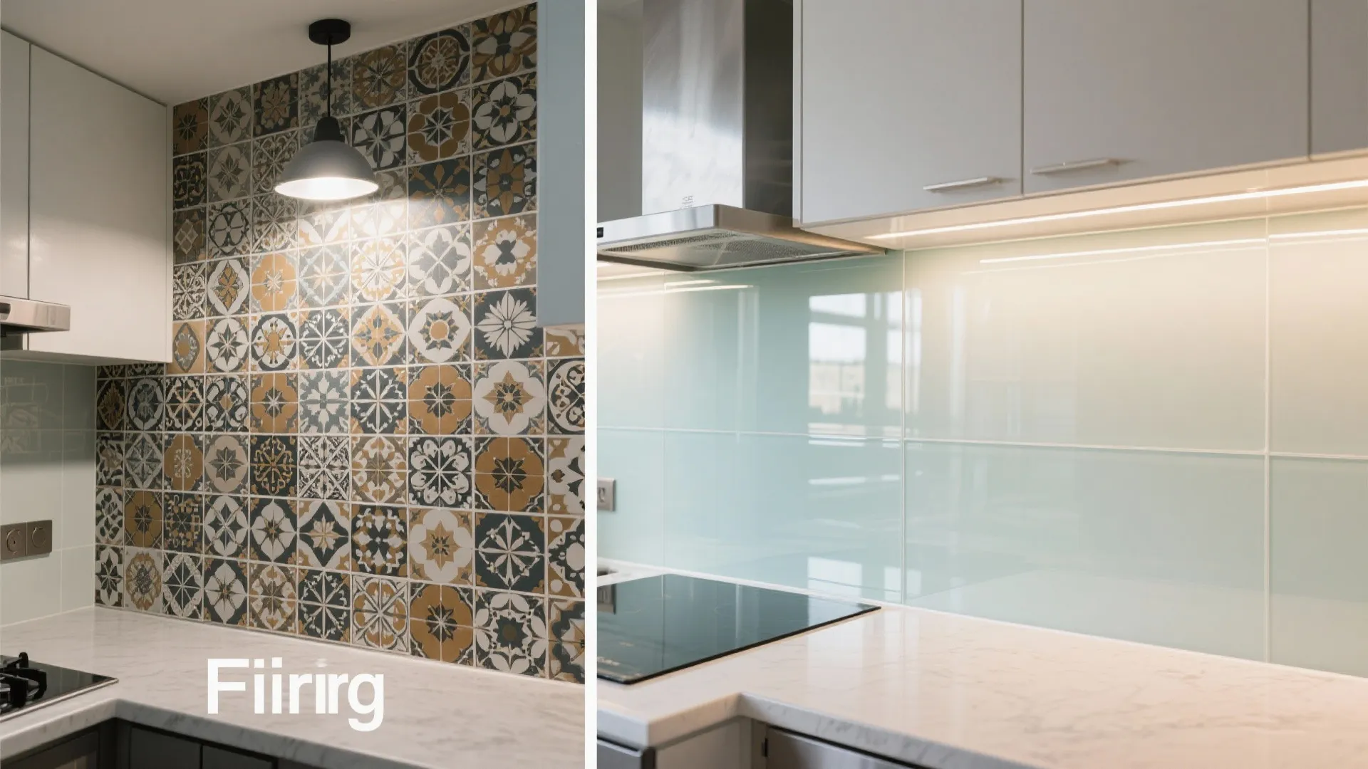 Glass Backsplash for Light, Depth, and Easy Cleaning