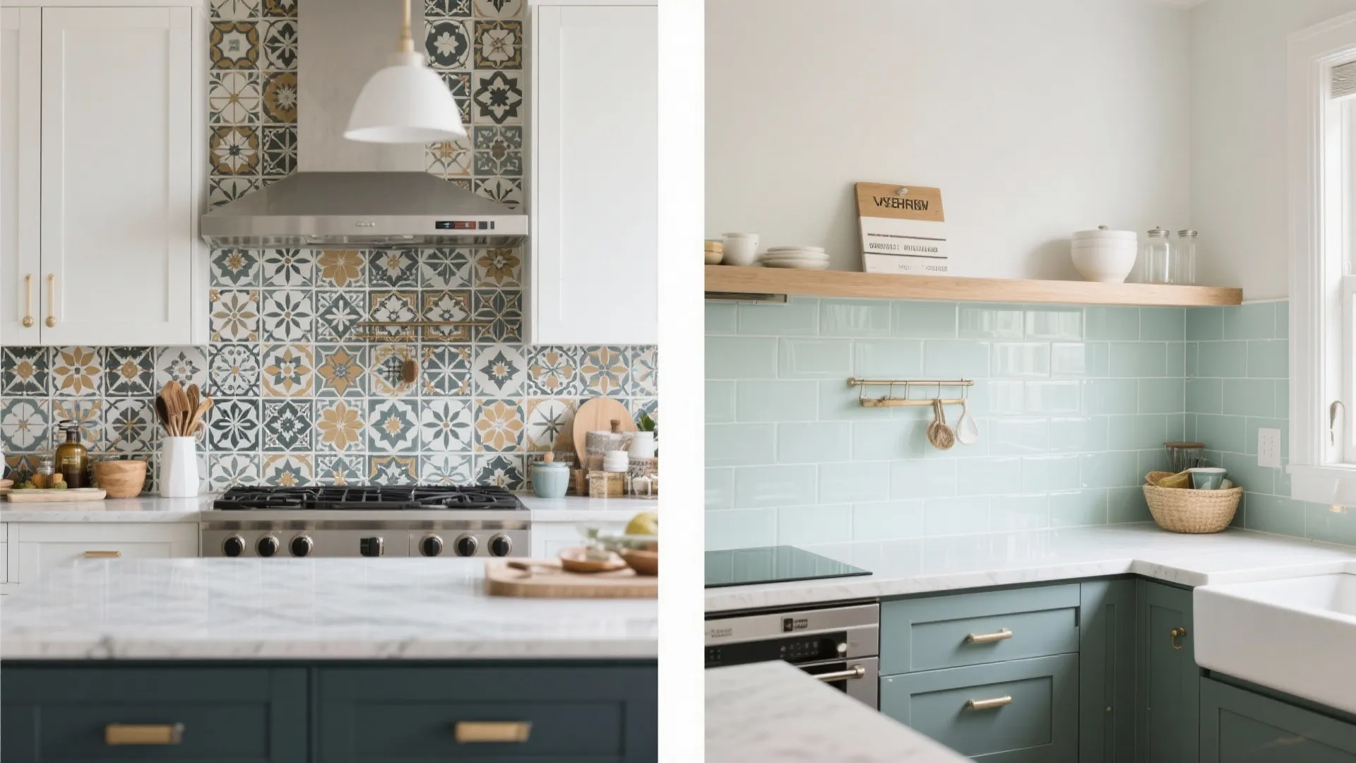Glass Backsplash for a Brighter Kitchen