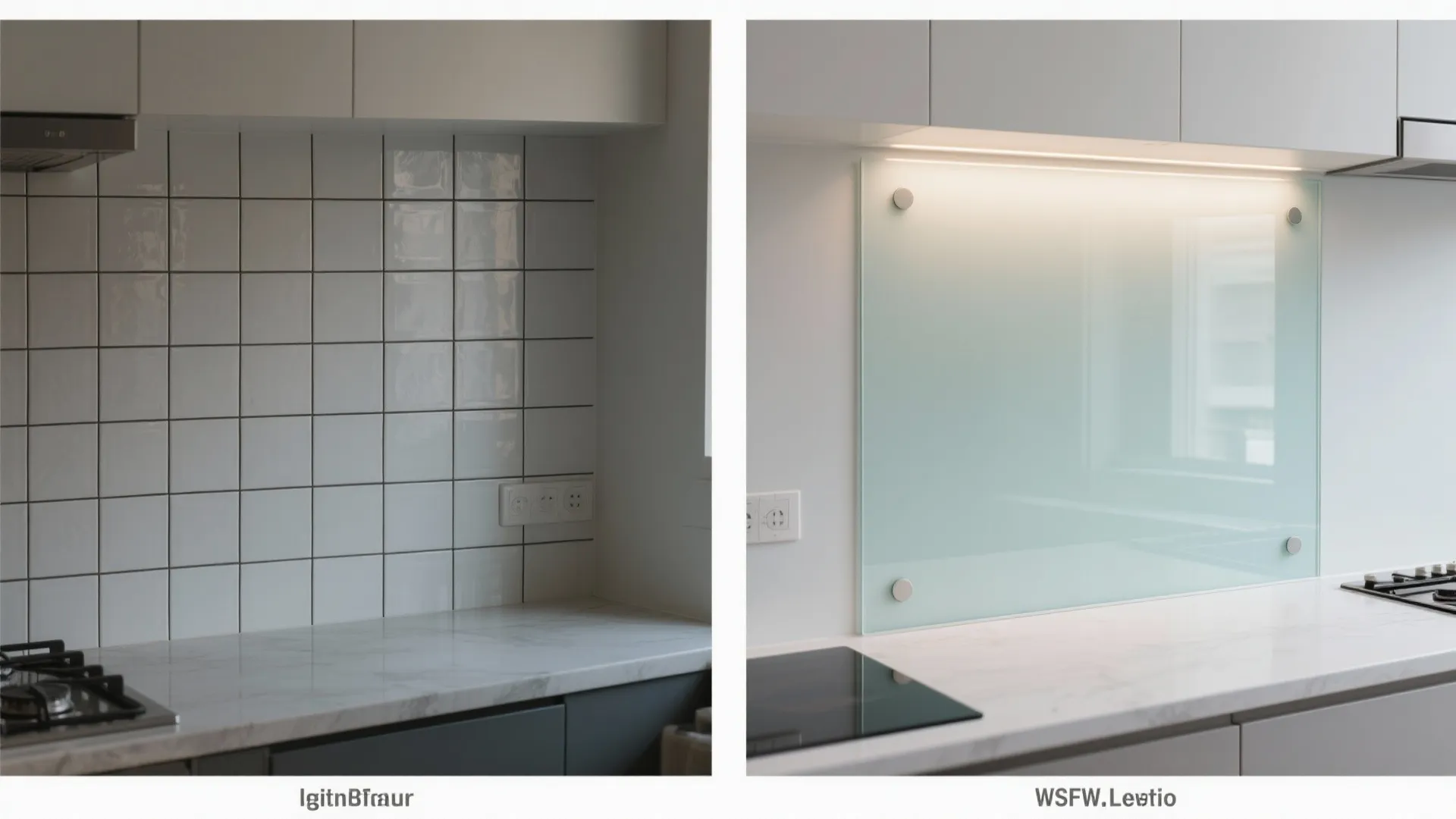 Glass Backsplash for Airy, Easy-to-Clean Style